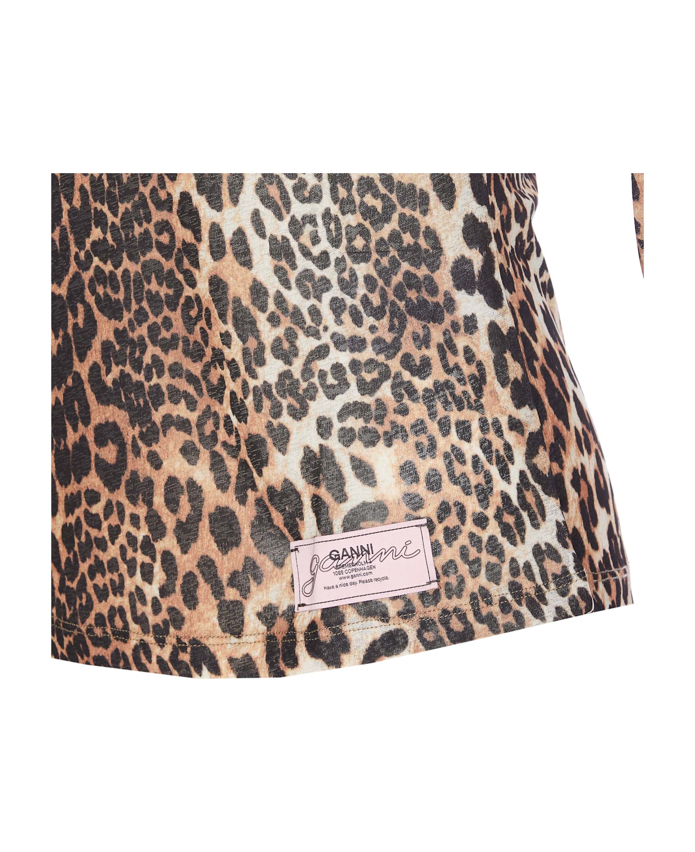 Ganni Printed Marl Longsleeves Top - MultiColour