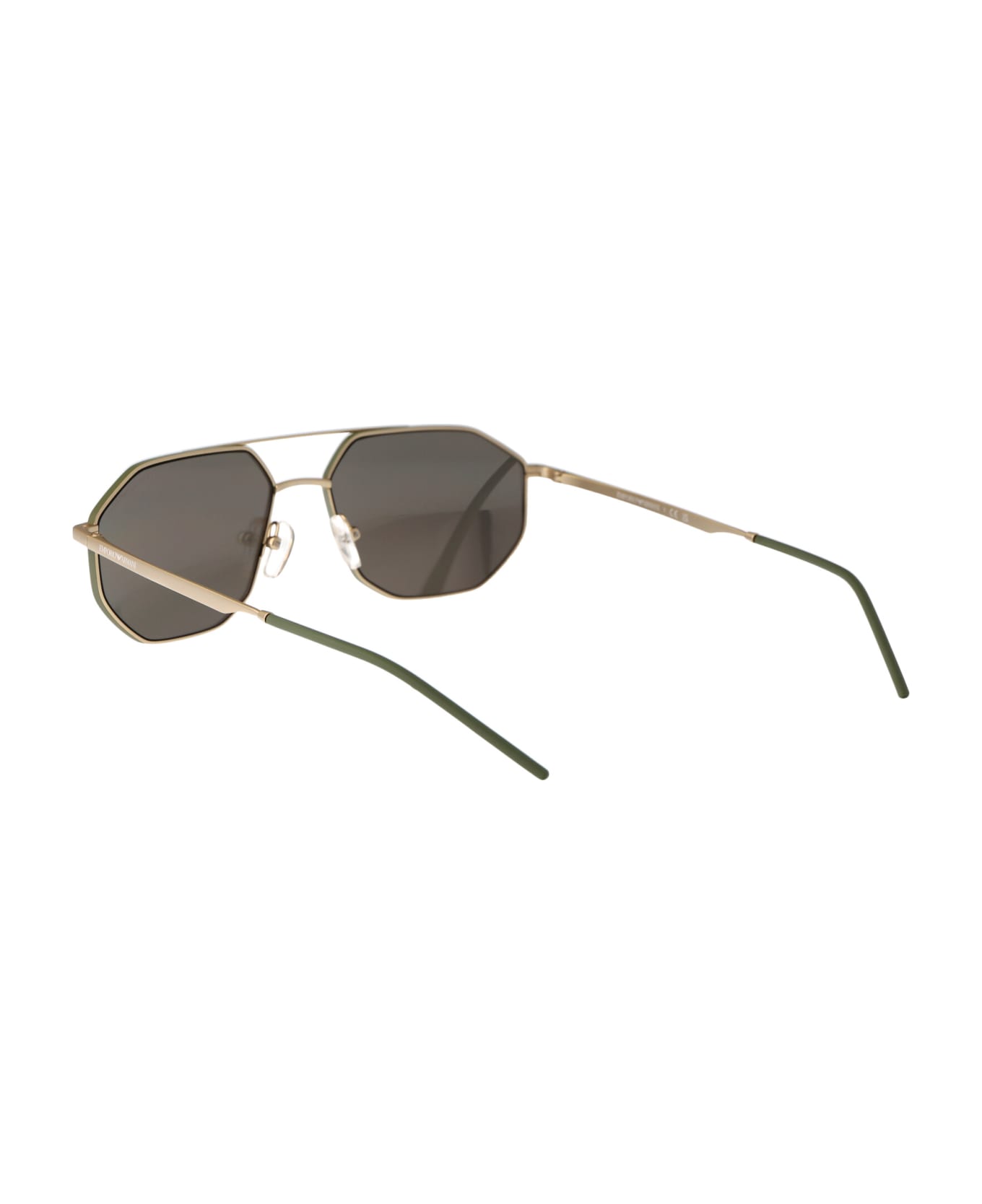 Emporio Armani 0ea2147 Sunglasses - 30025A Matte Gold サングラス