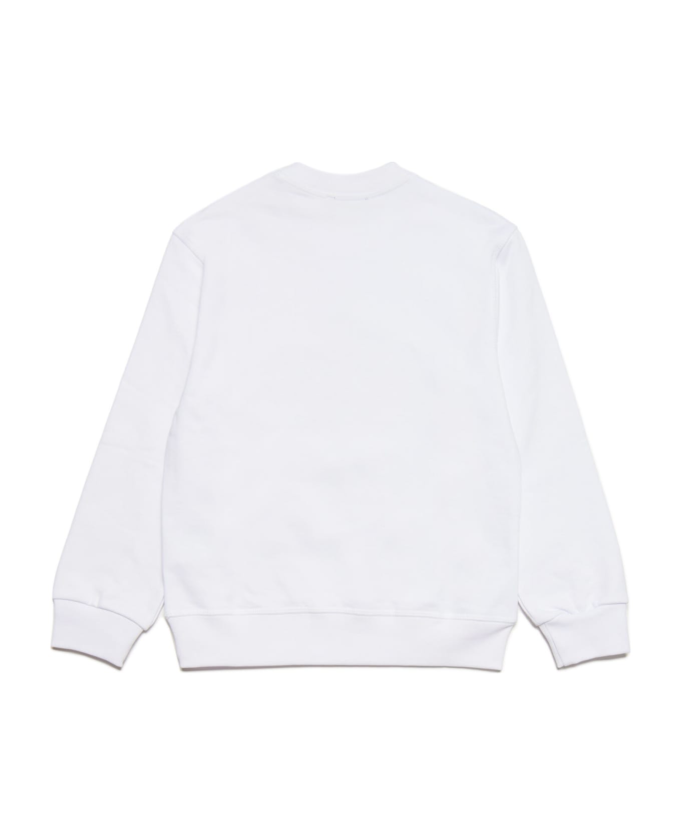 Dsquared2 D2s695u Relax Sweat-shirt Dsquared White Compass Sweatshirt With Maple Leaf - White