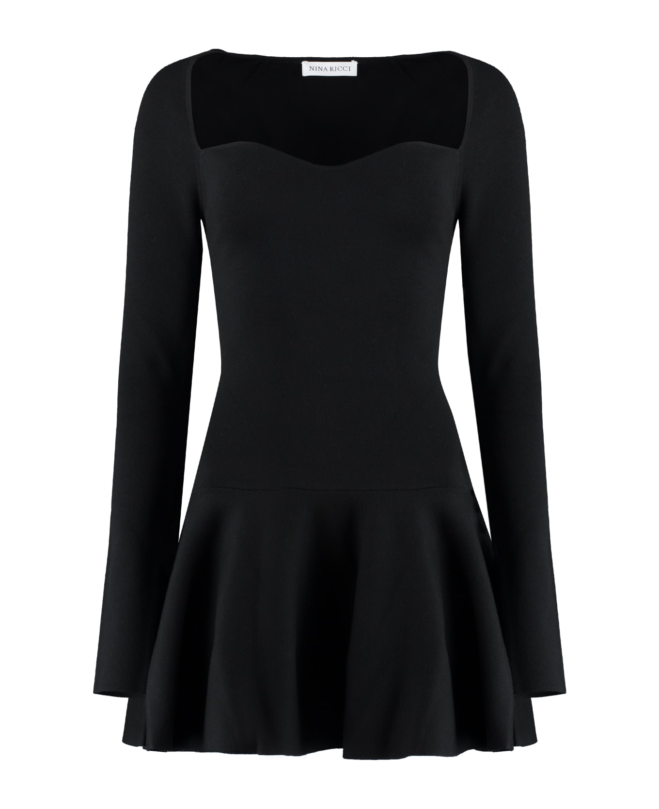 Nina Ricci Knitted Dress - black