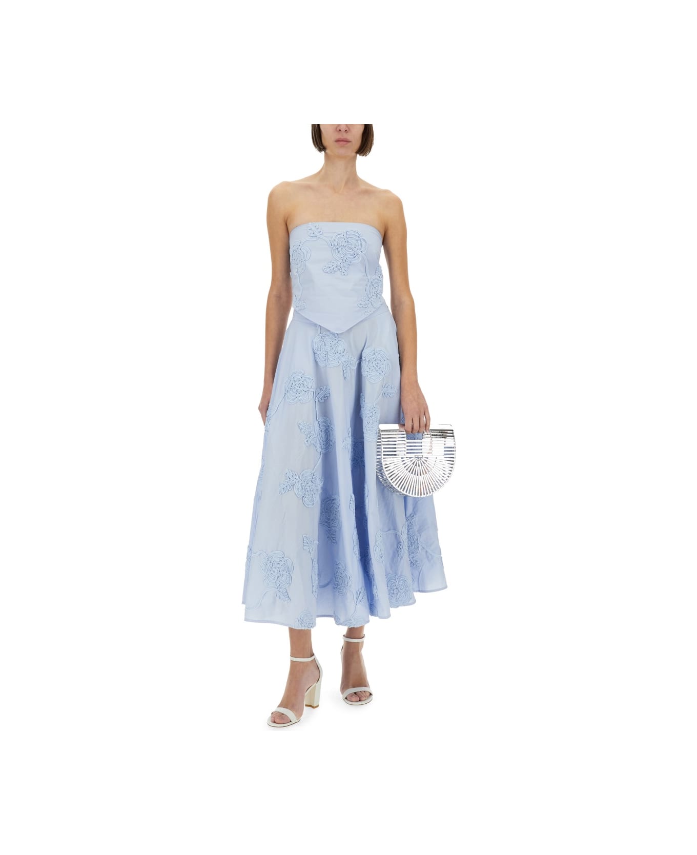 Rotate by Birger Christensen Floral Maxi Skirt - Celeste
