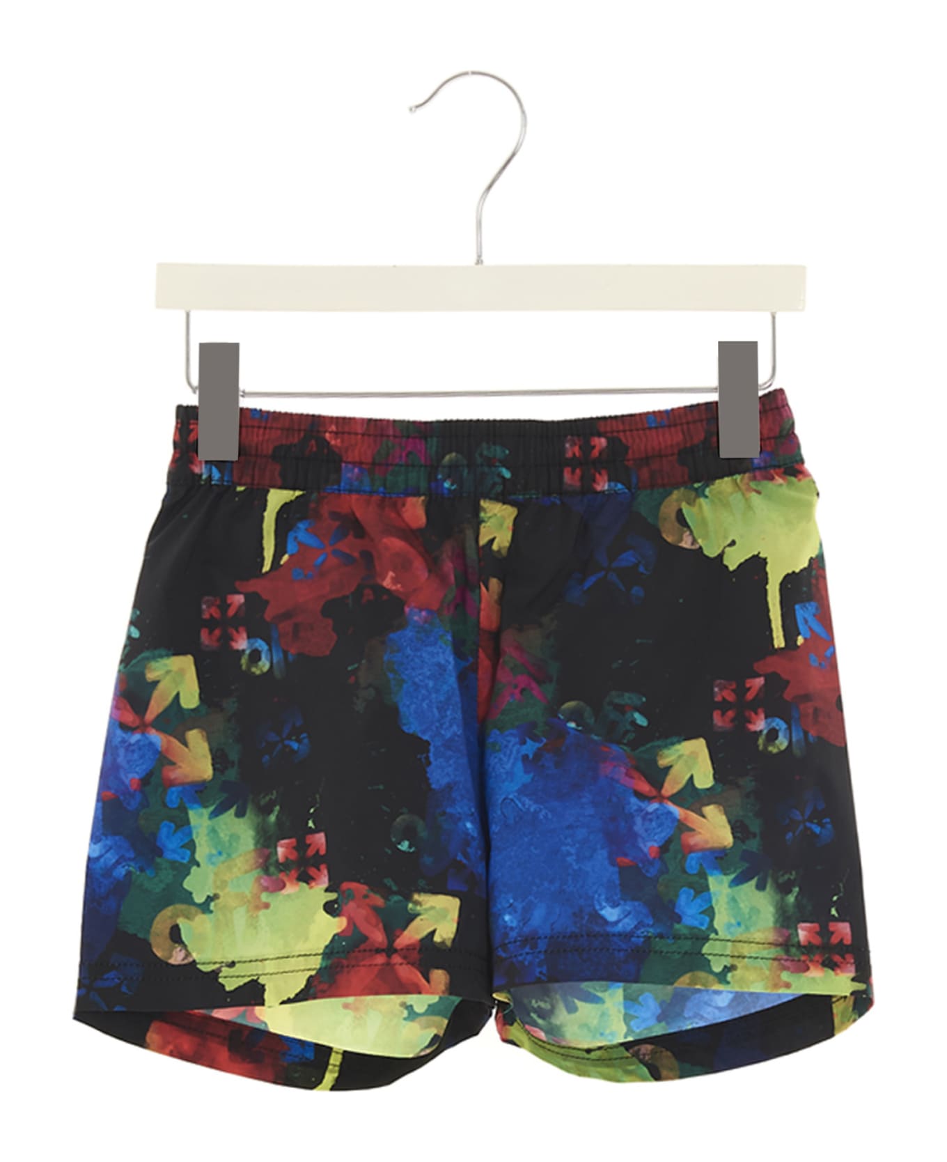 Off-White Printed Swimming Shorts - Multicolor