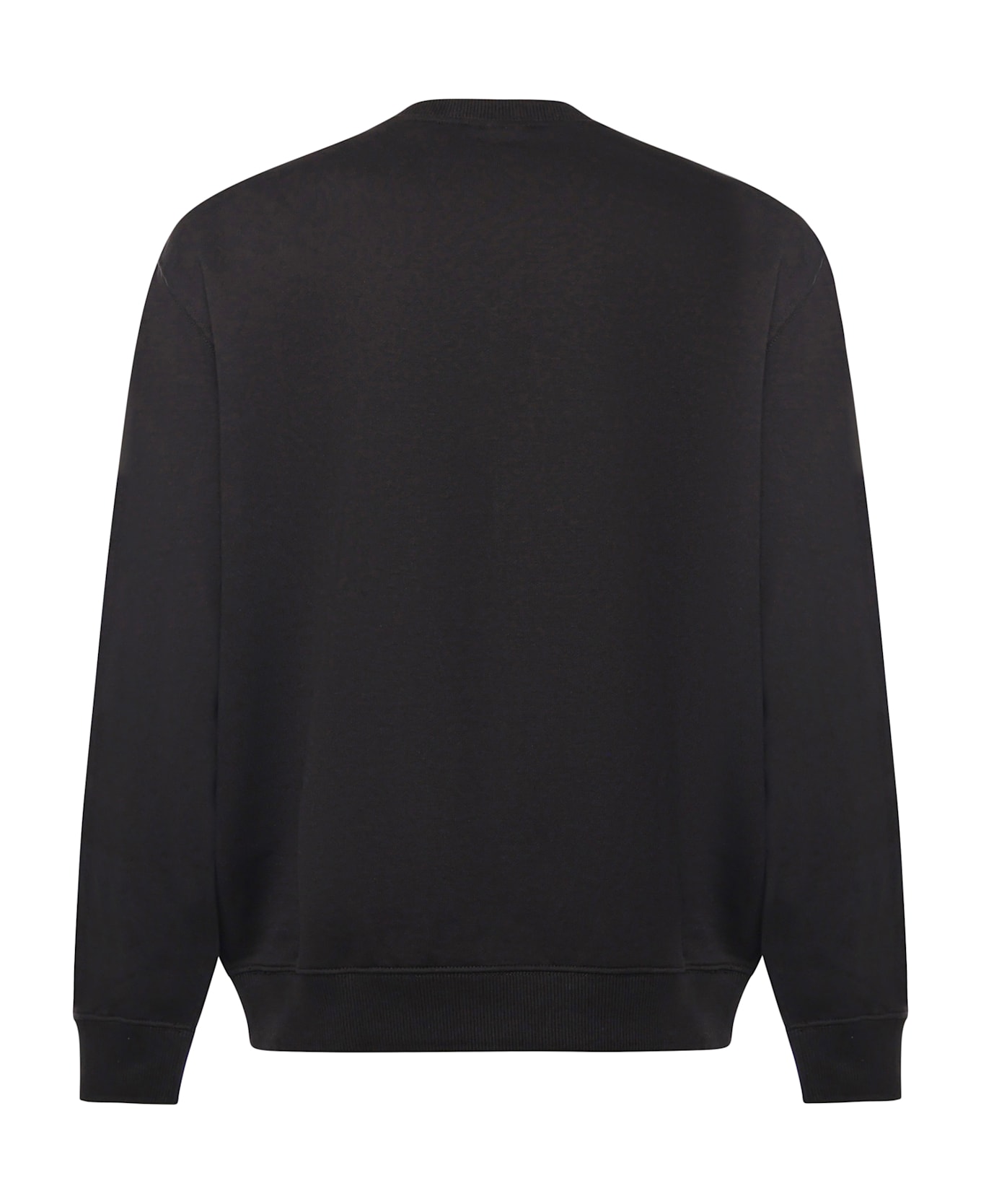Calvin Klein Monologo Terry Sweatshirt With Logo - Black