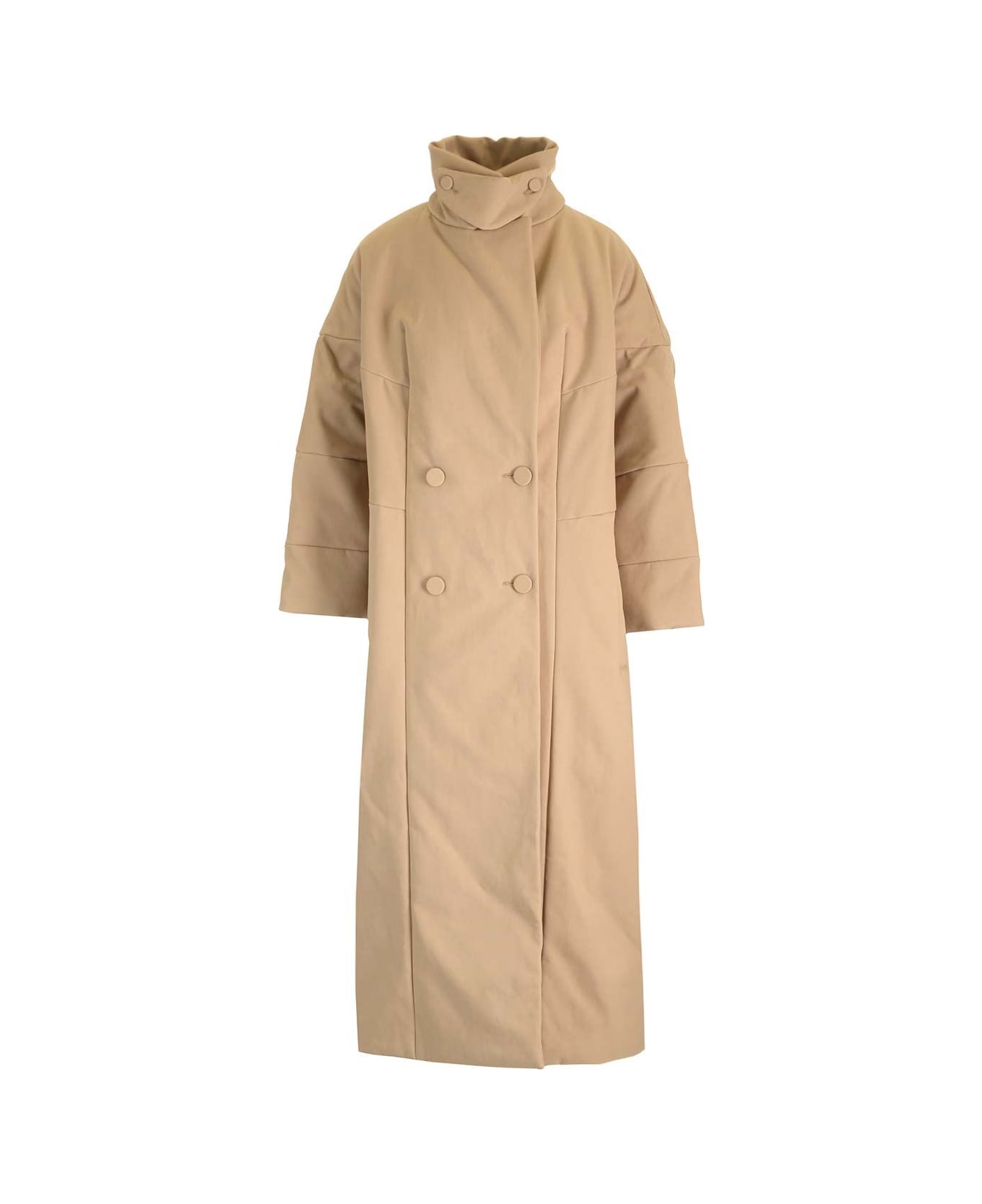 Dries Van Noten 00010-roxana Long 9129 W.w.coat - Beige