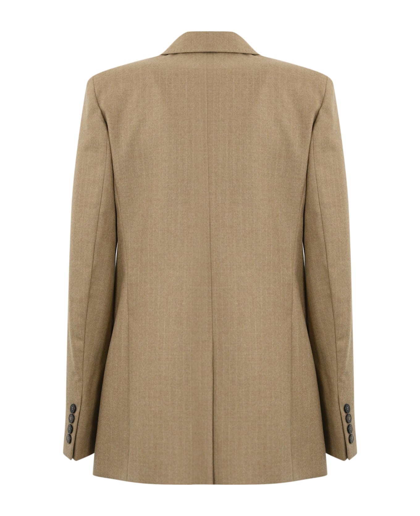 Max Mara Studio "erbert" Wool Blazer Jacket - Beige ブレザー