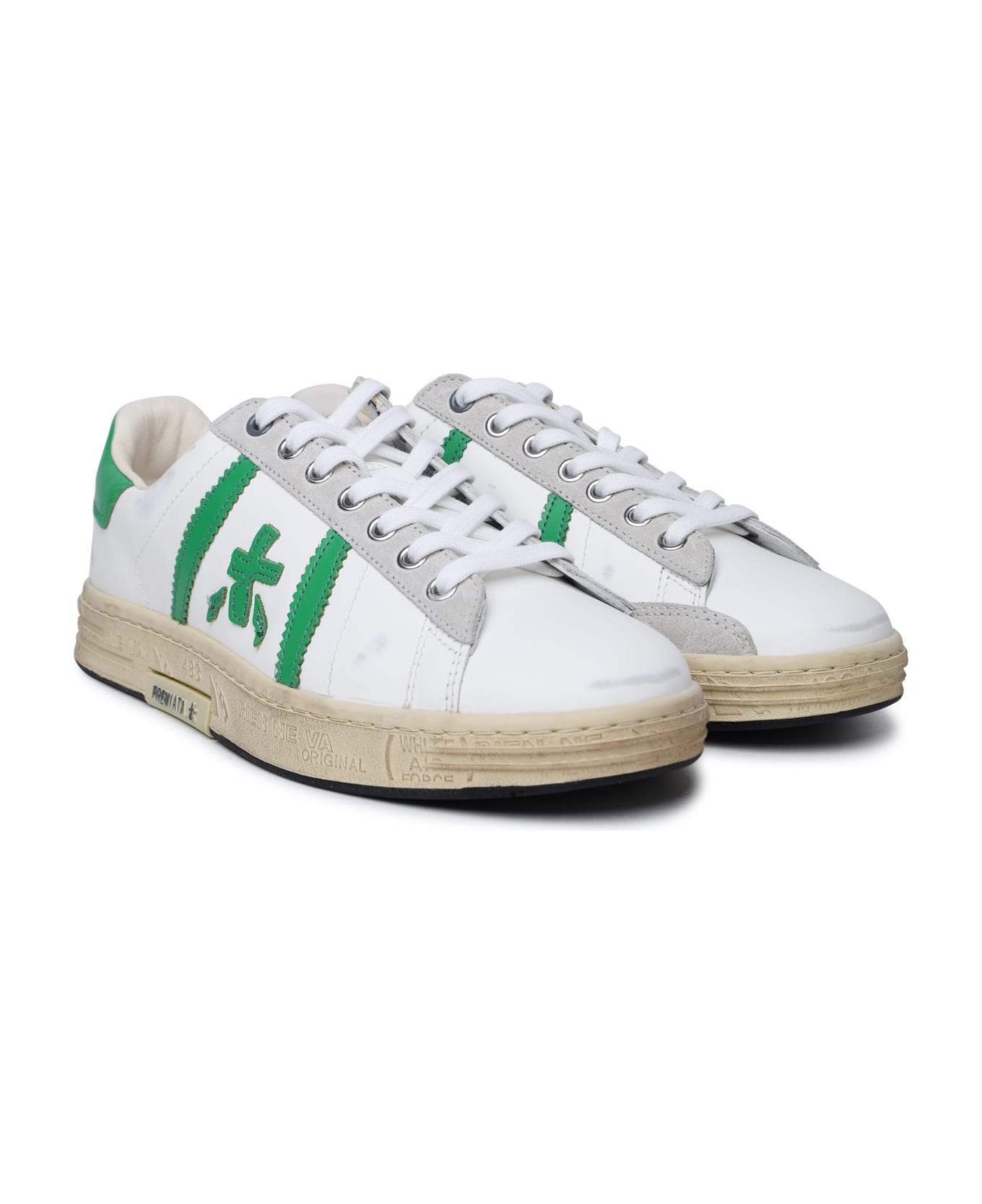Premiata 'russell' White Leather Sneakers - White