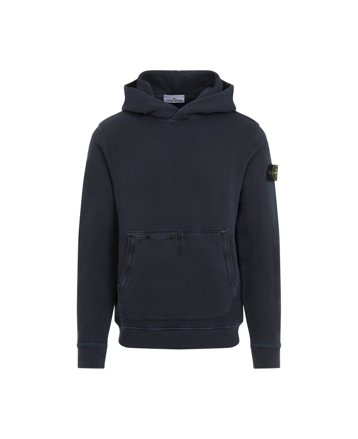 【送料&関税込】Stone  Compass Patch Drawstring Hoodie Stone Island Compass-patch Drawstring Hoodie | Black