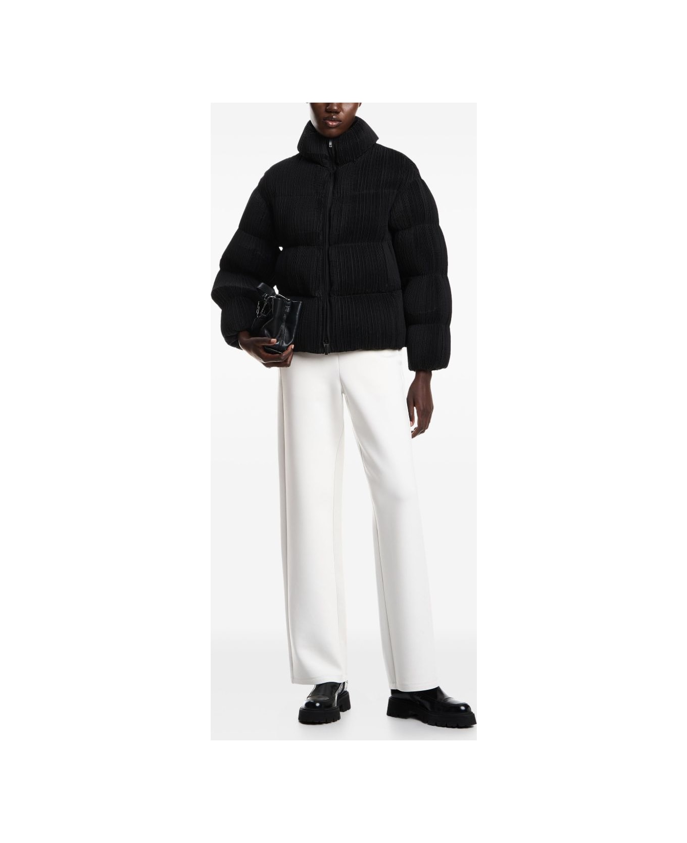Emporio Armani Straight-leg Trousers - Ivory