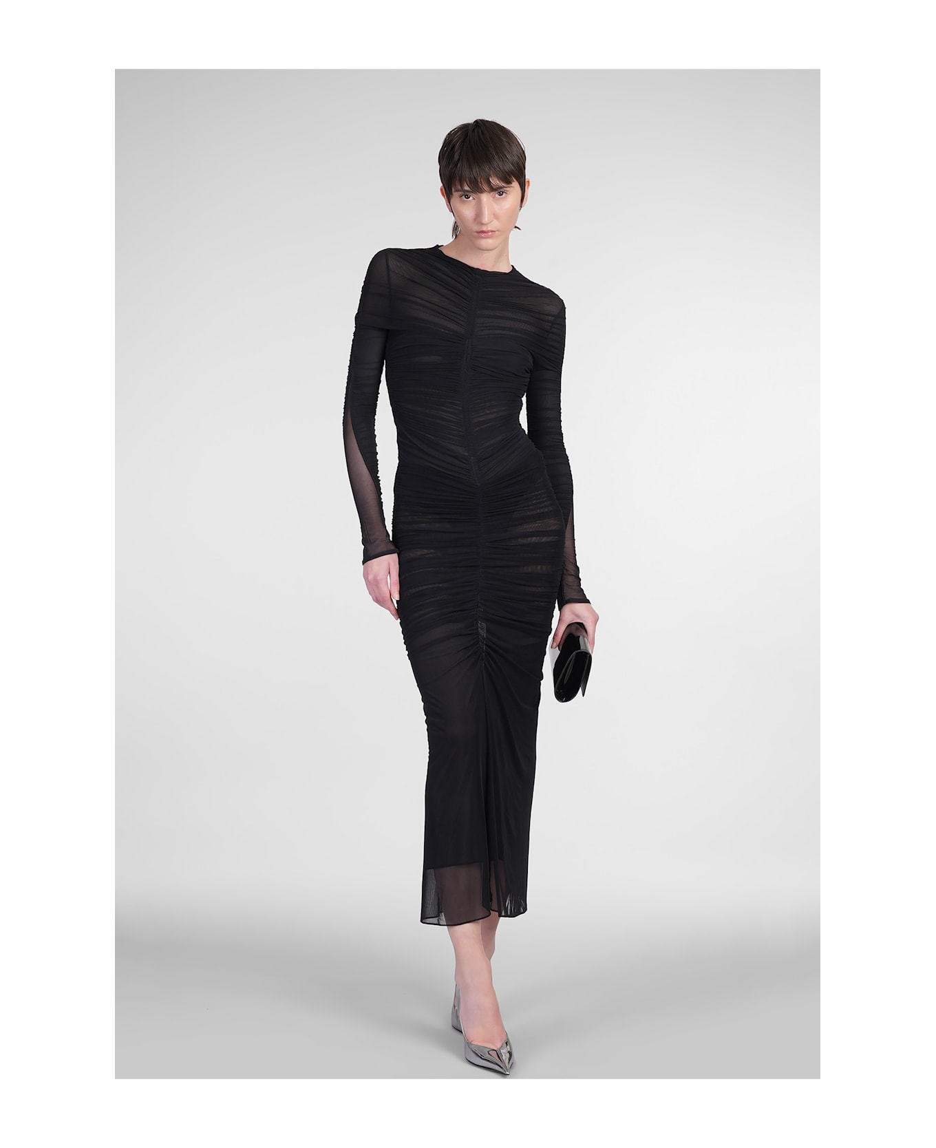 Mugler Skirt In Black Polyamide - black