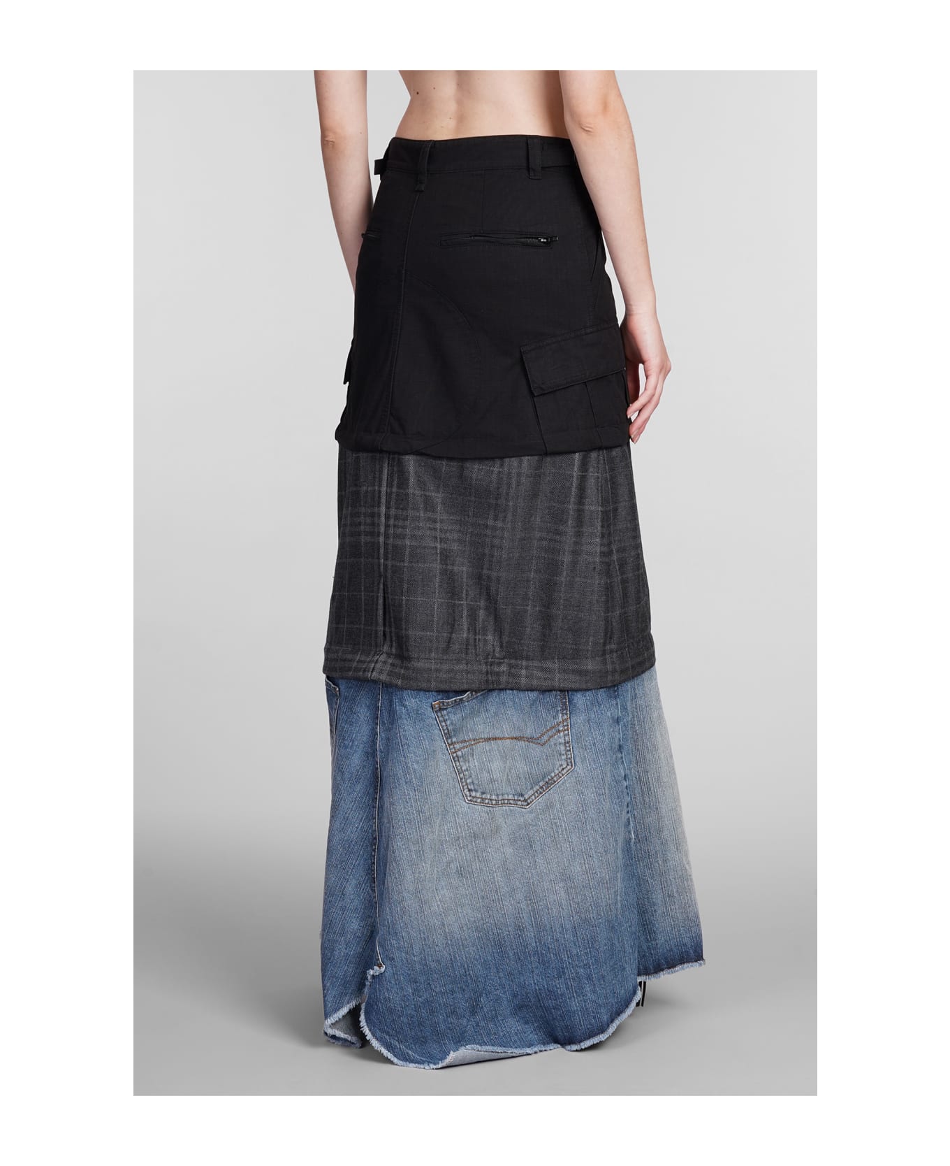 Balenciaga Skirt In Black Cotton - black