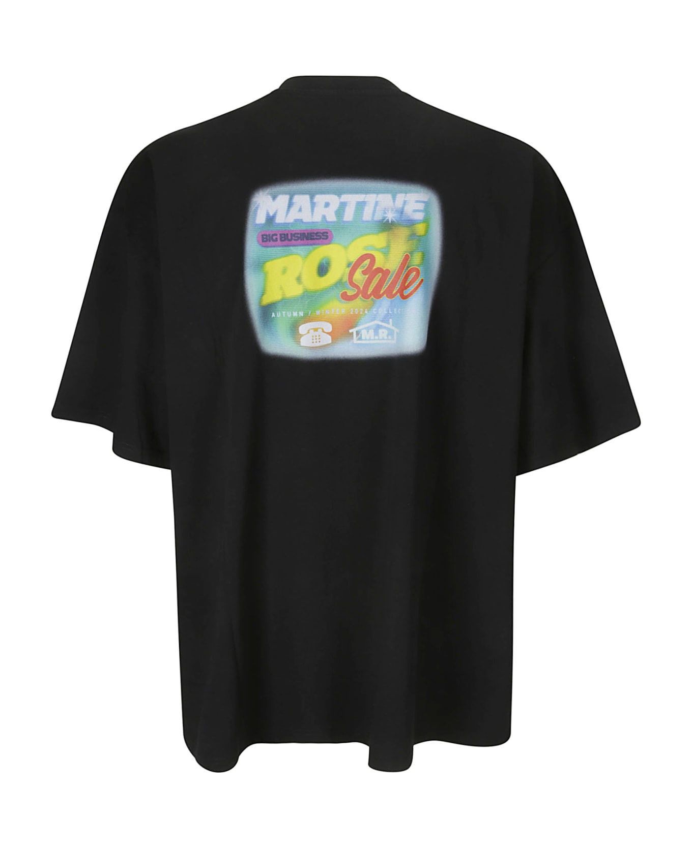 Martine Rose Oversized S/s T-shirt - BLACK TELLY