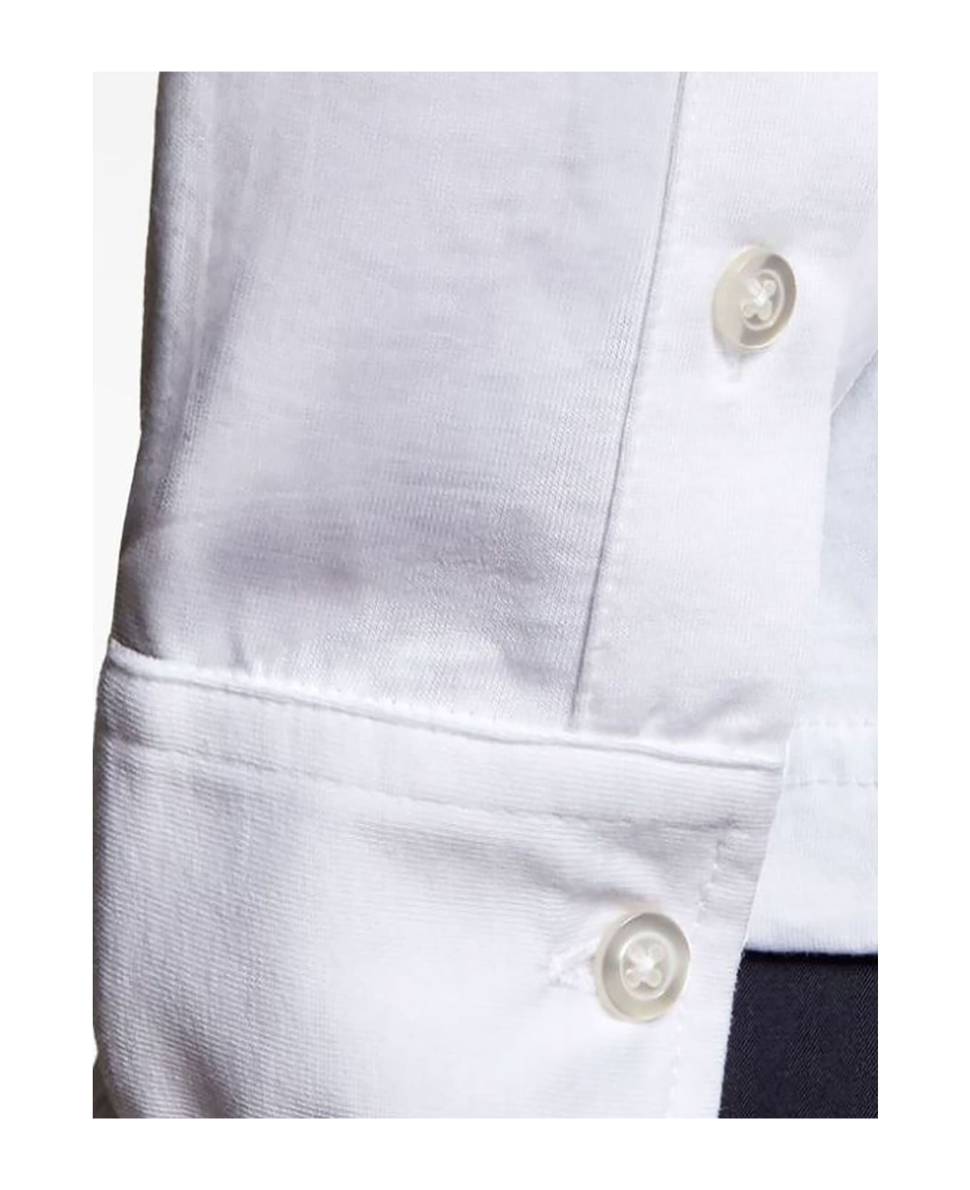 Fay White Cotton Polo Shirt - Bianco