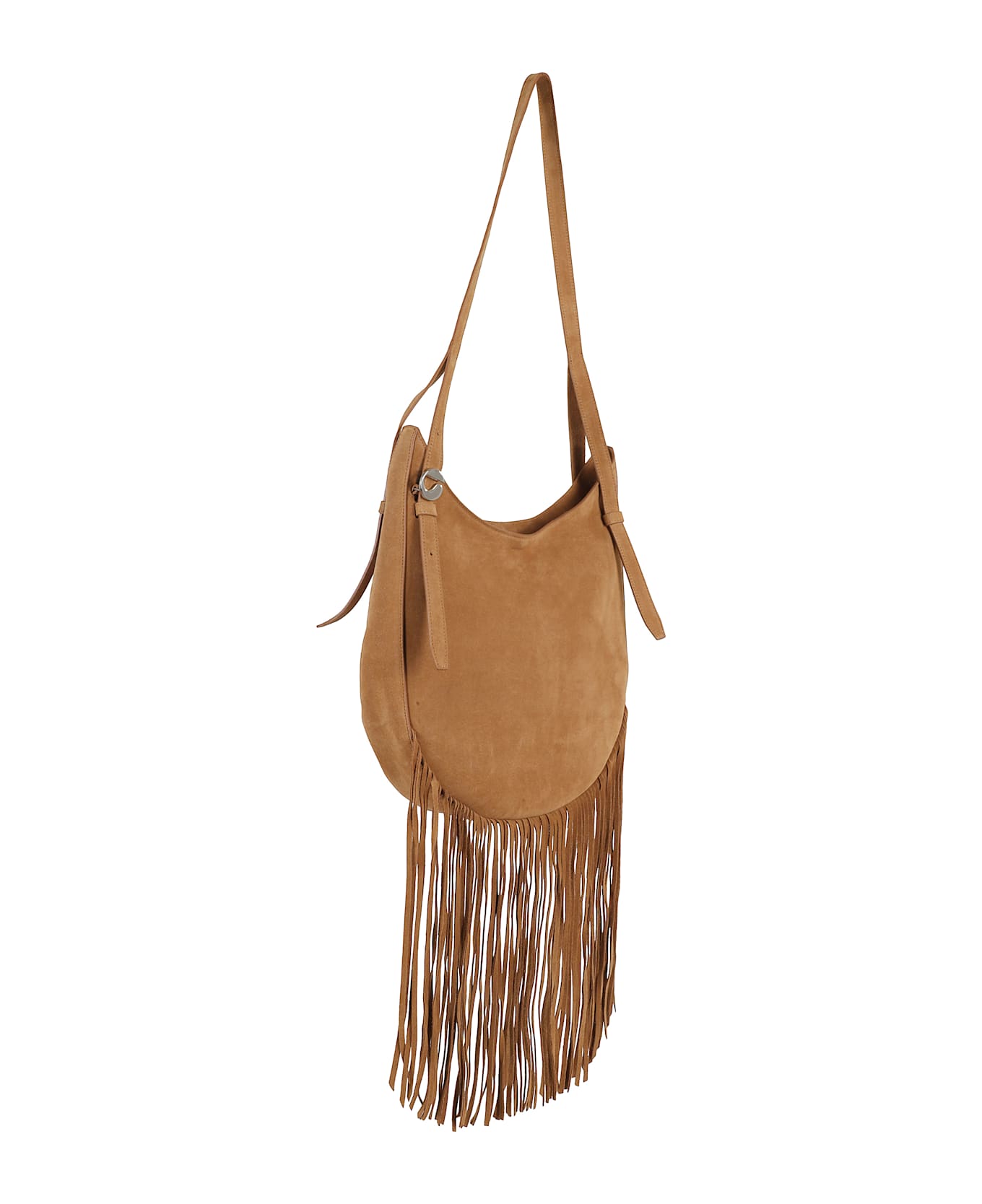 Coperni Suede Fringed Hobo Belt - Brown