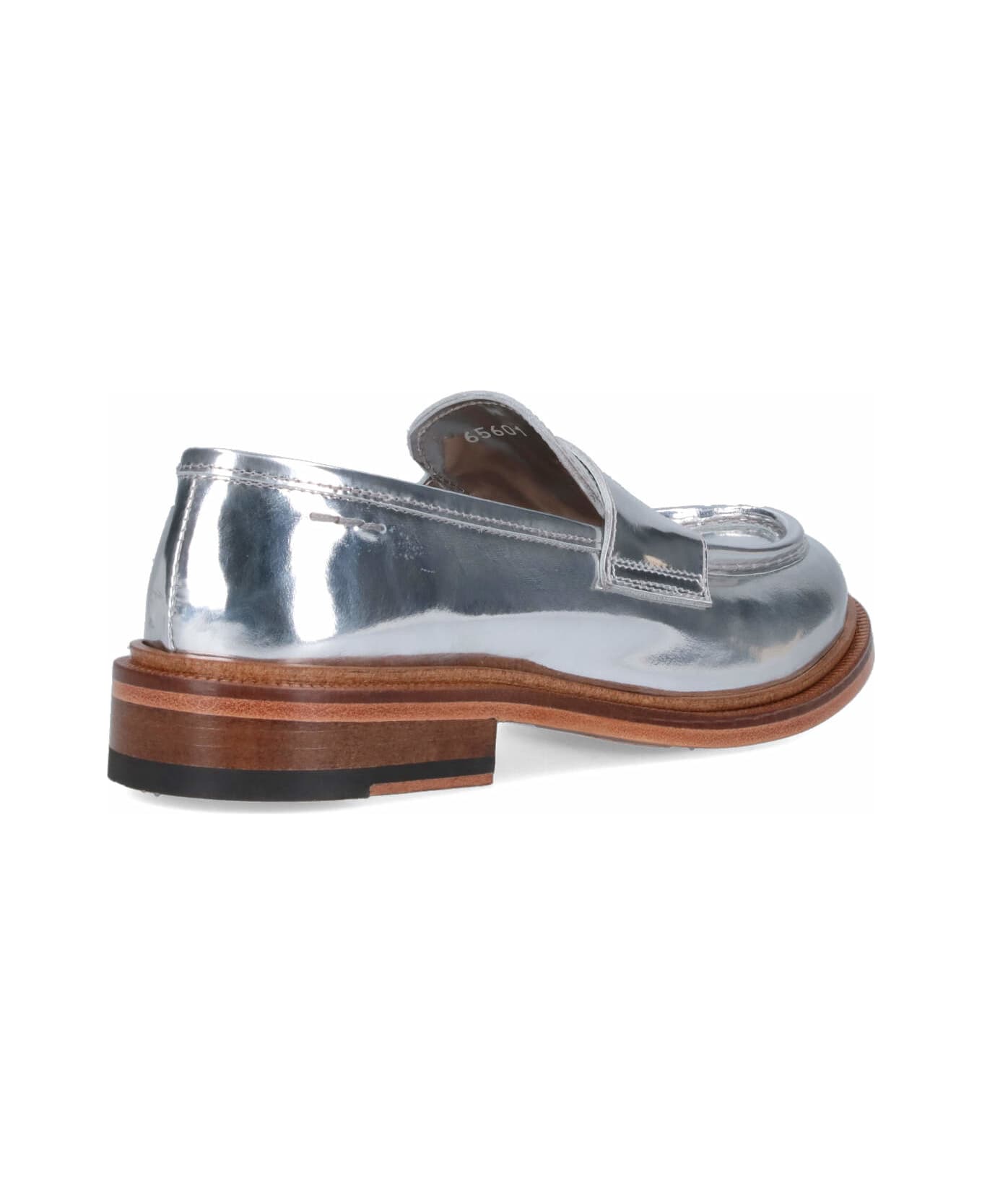 Alexander Hotto Classic Loafers - Silver フラットシューズ
