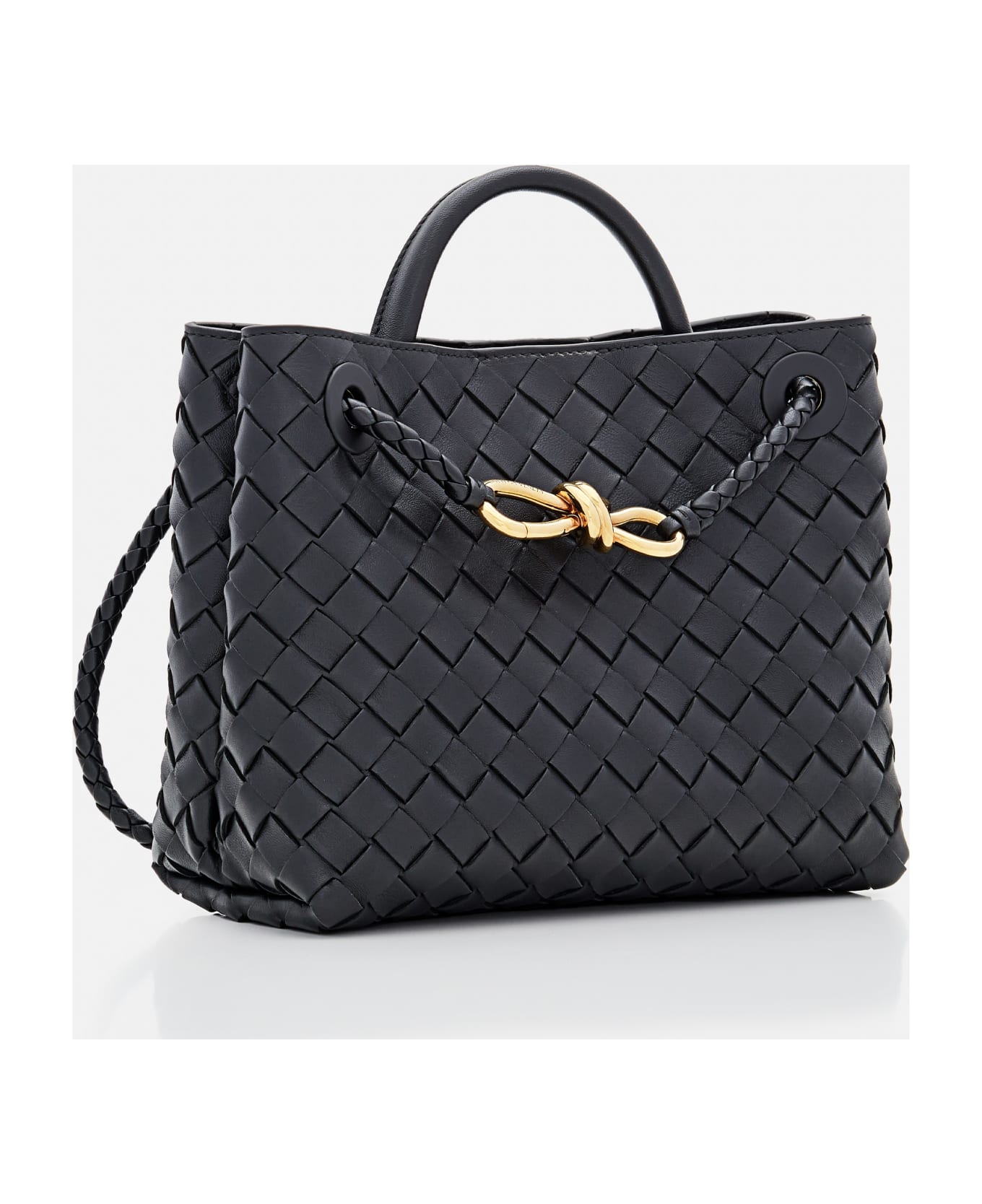 Bottega Veneta Small Andiamo Leather Tote Bag - Nero