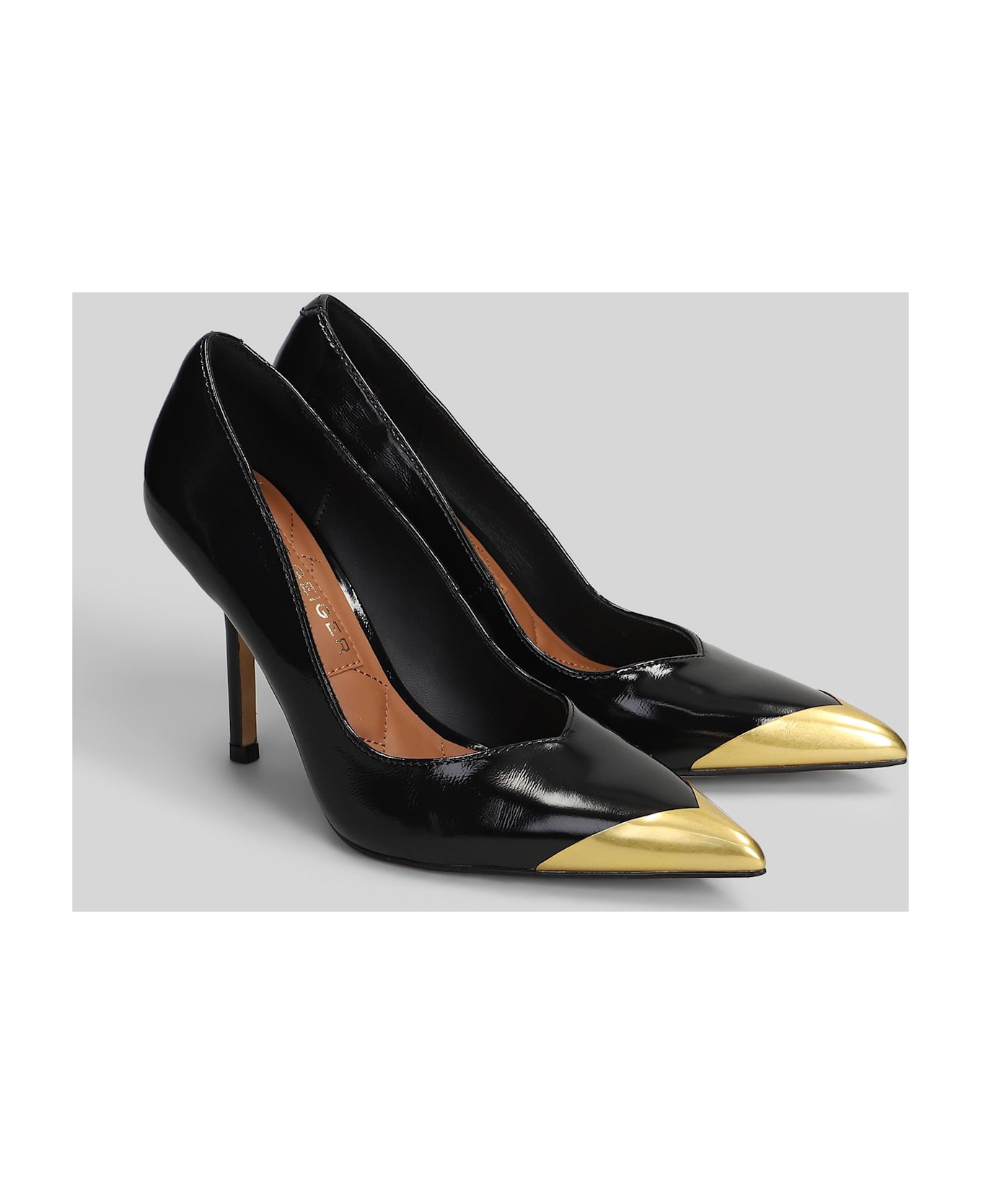 Kurt Geiger Regent Poin Court Pumps In Black Leather - black