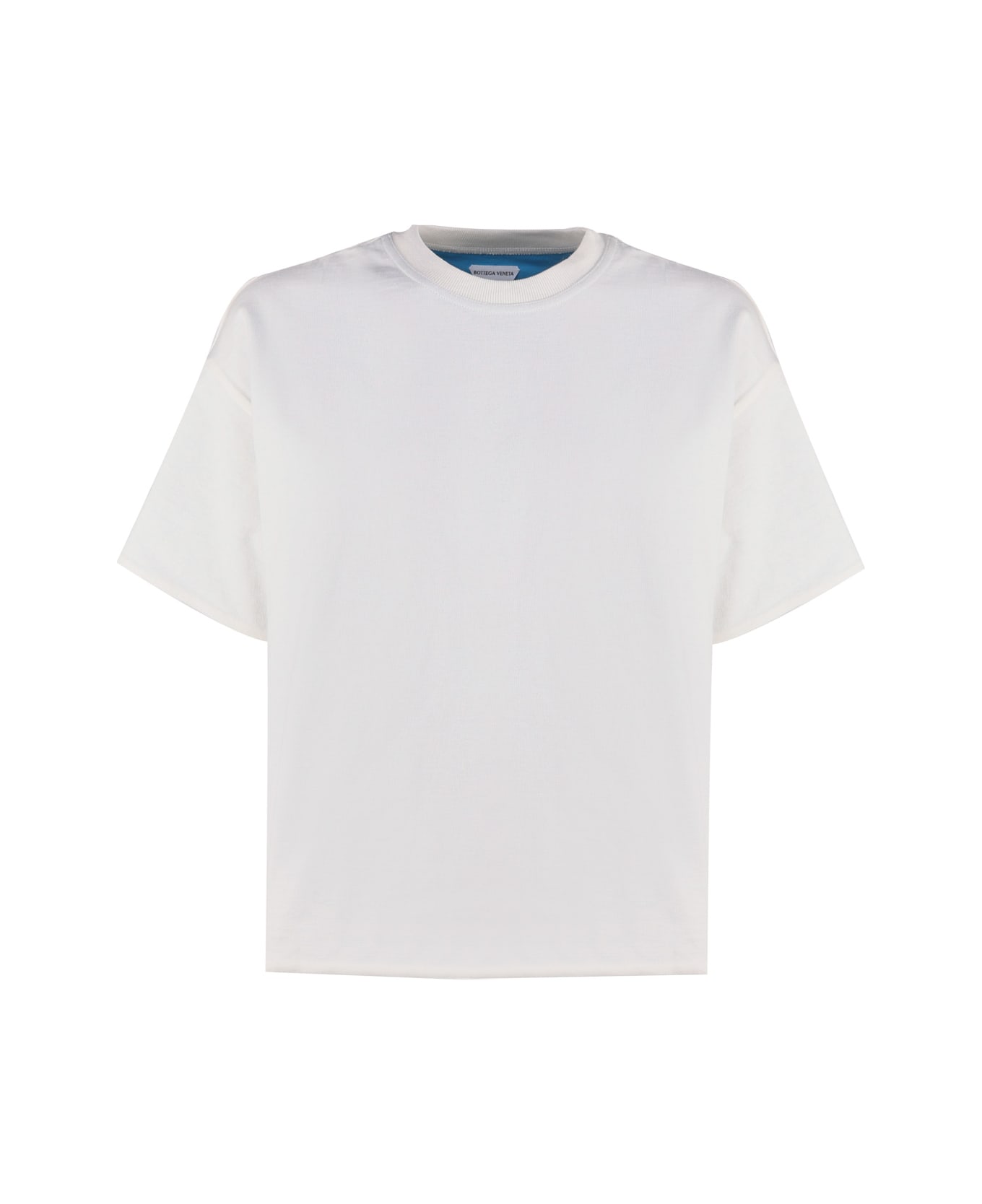 Bottega Veneta Cotton Jersey T-shirt - Chalk/pool