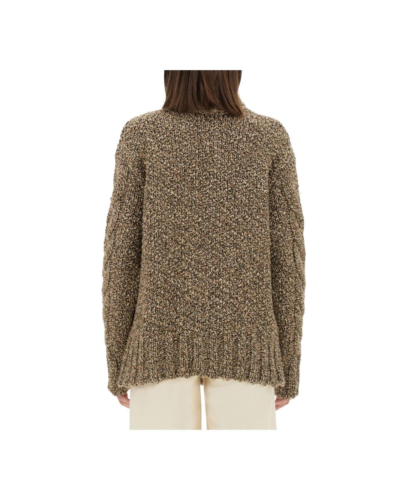 Kiton Wool Jersey. - BROWN