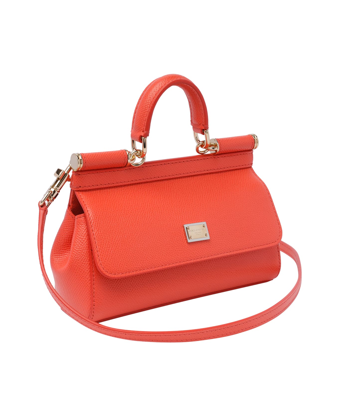 Dolce & Gabbana Small Sicily Handbag - Orange