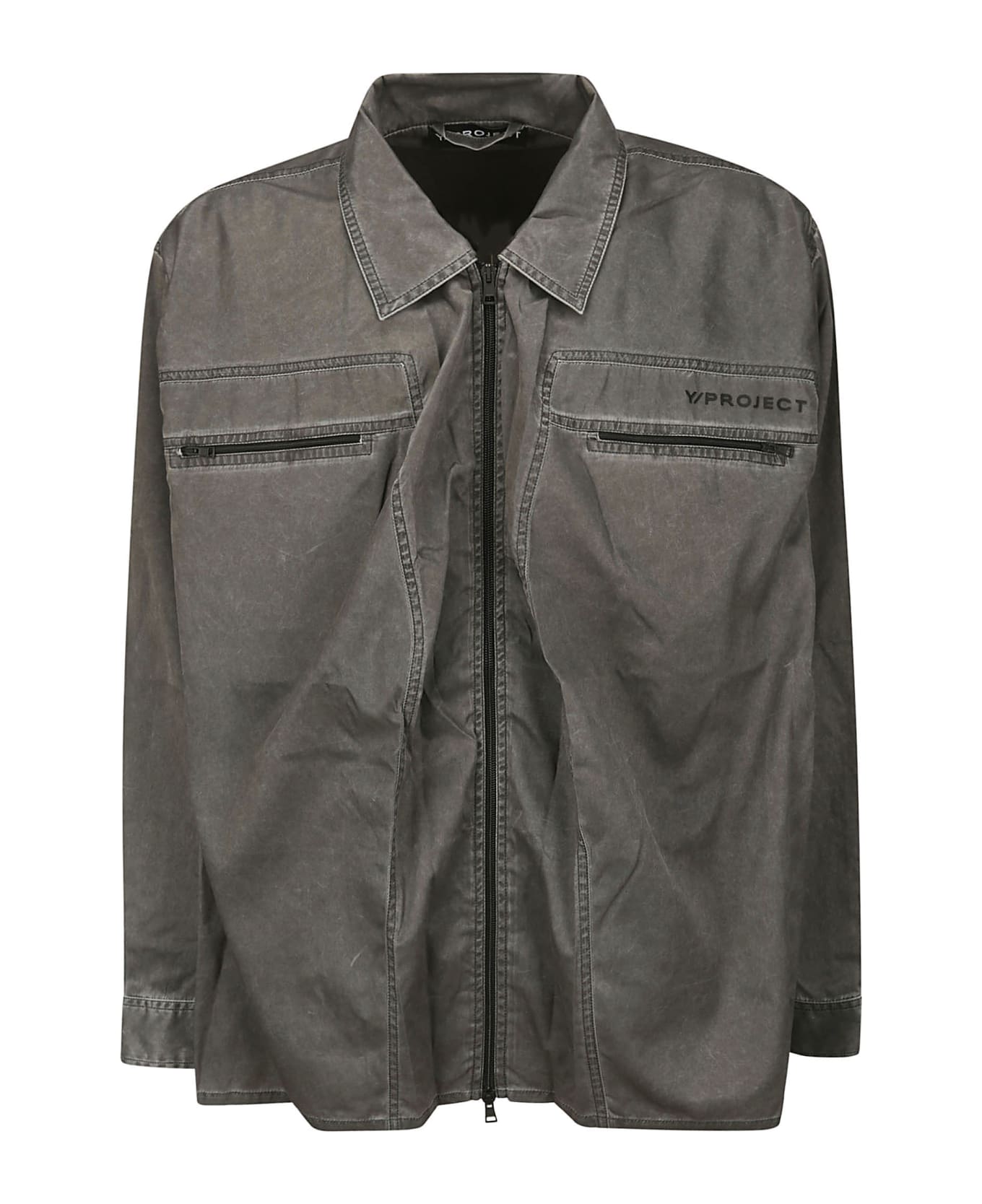 Y/Project Pop-up Overshirt - WASHED BLACK