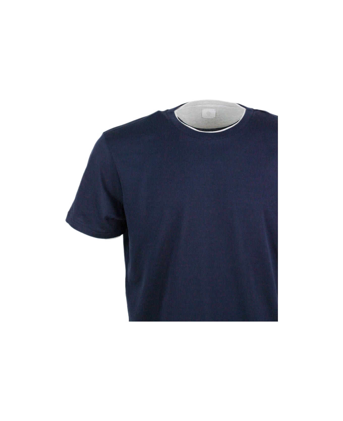Eleventy T-Shirt - Blu - grigio chiaro