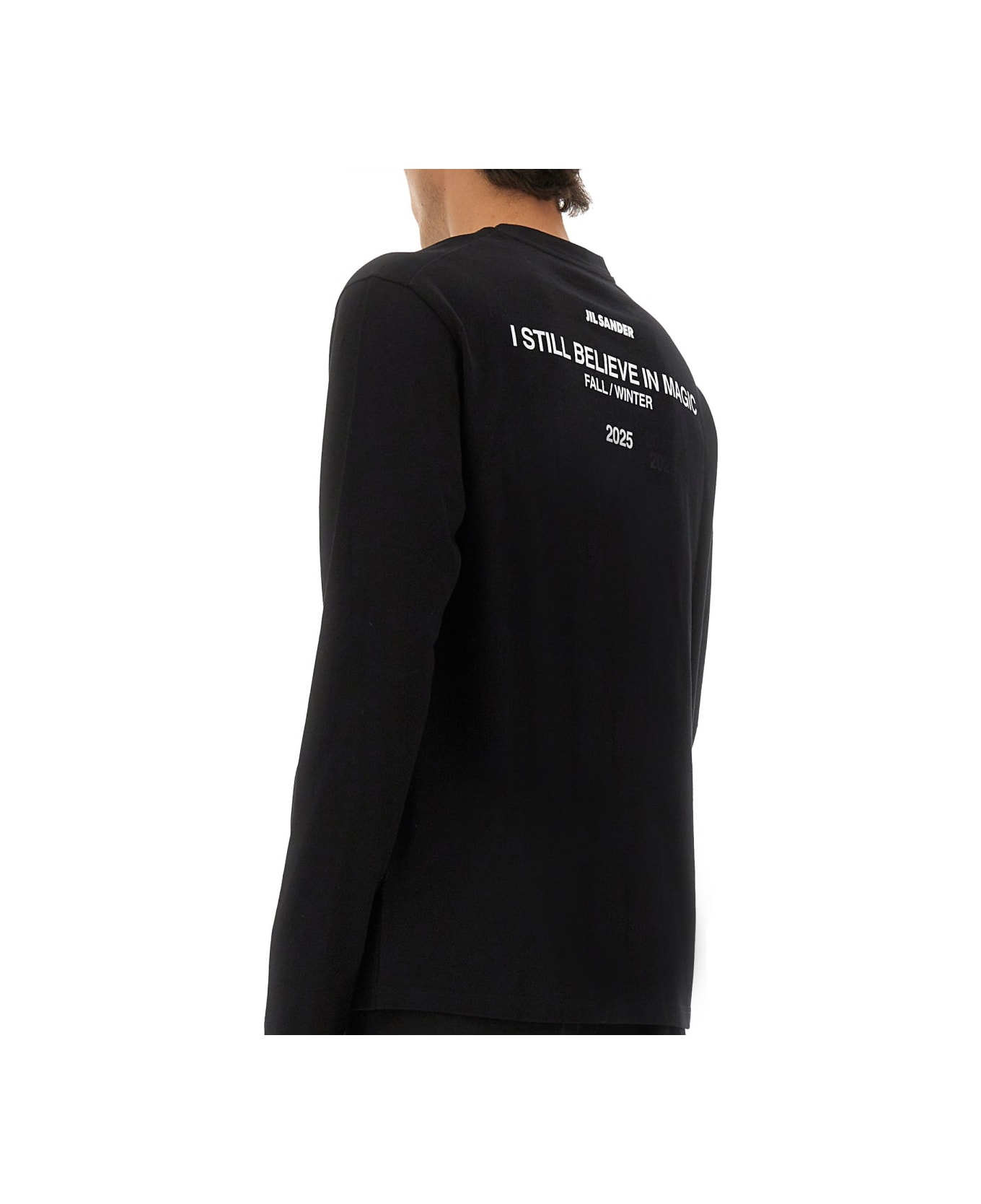Jil Sander Long-sleeved T-shirt - BLACK