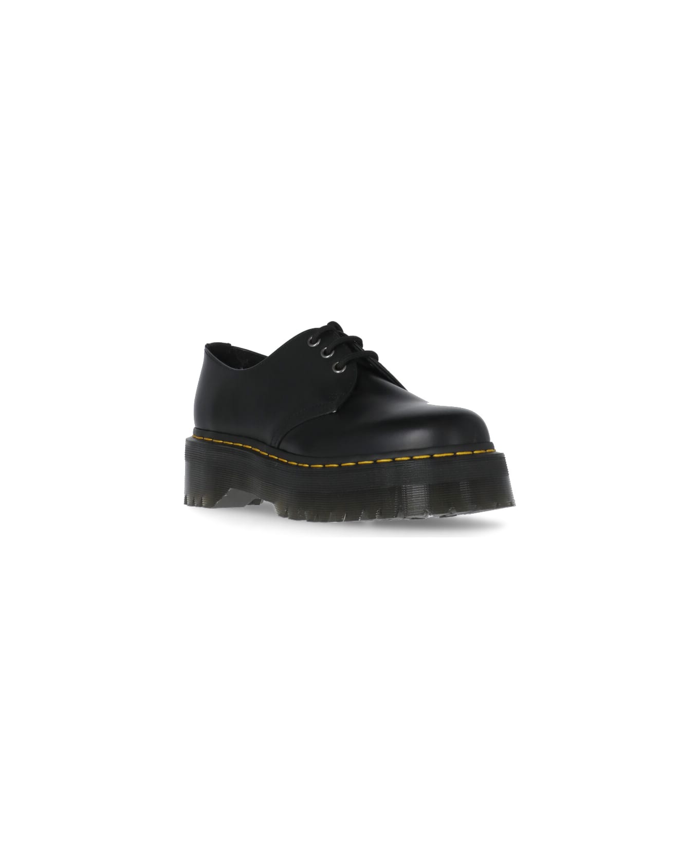 Dr. Martens 1461 Quad Platform Leather Shoes - Black
