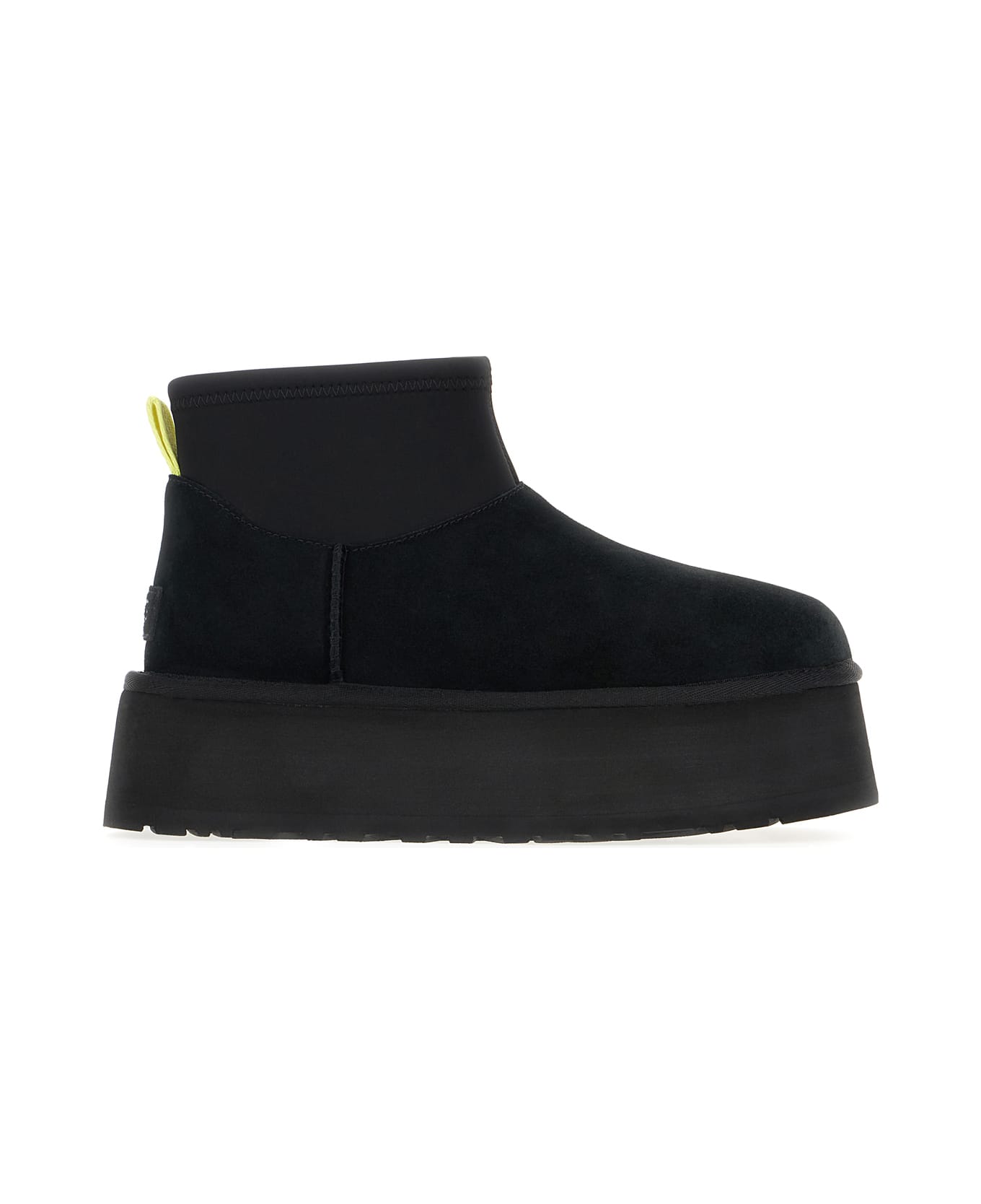UGG Black Suede Classic Mini Dipper Ankle Boots - BLACK