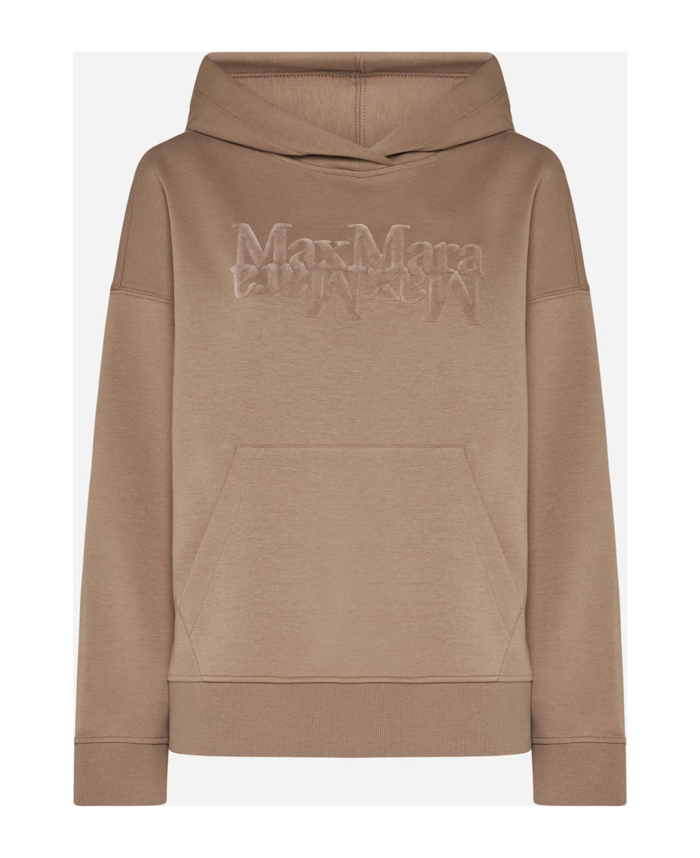 'S Max Mara Ottelia Logo Cotton-blend Hoodie 'S Max Mara - CAMEL