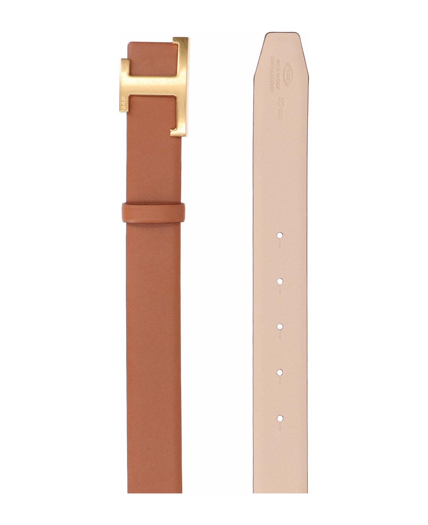 Tod
s T Timeless Reversible Belt - Brown