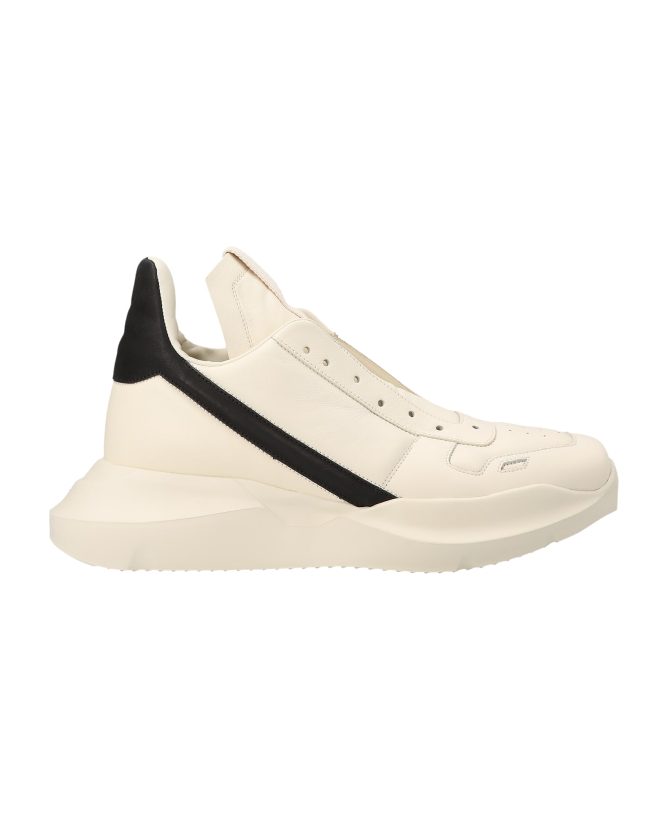 Rick Owens 'geo Geth Runner  Sneakers - White/Black
