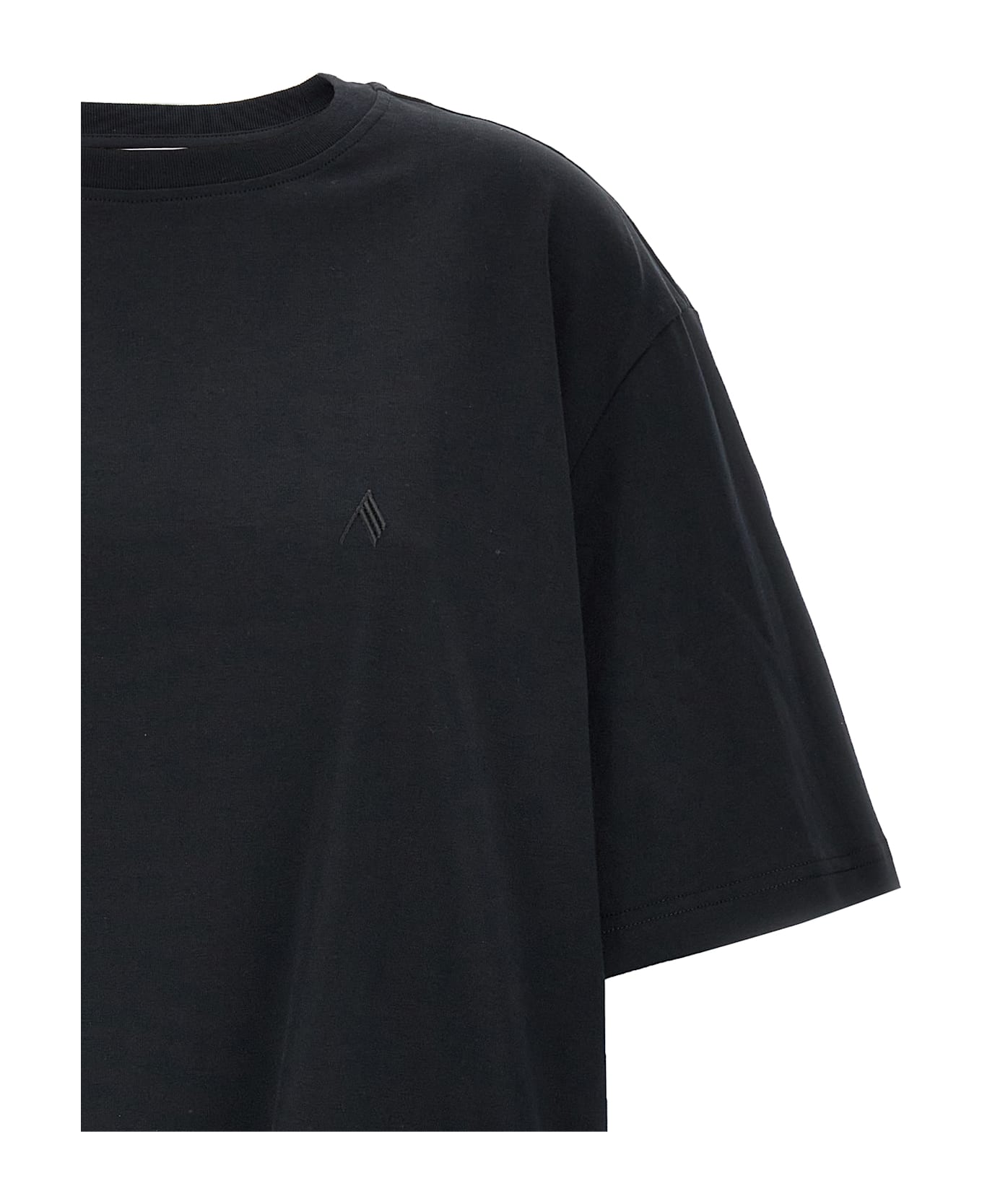 The Attico Slit T-shirt - Black  