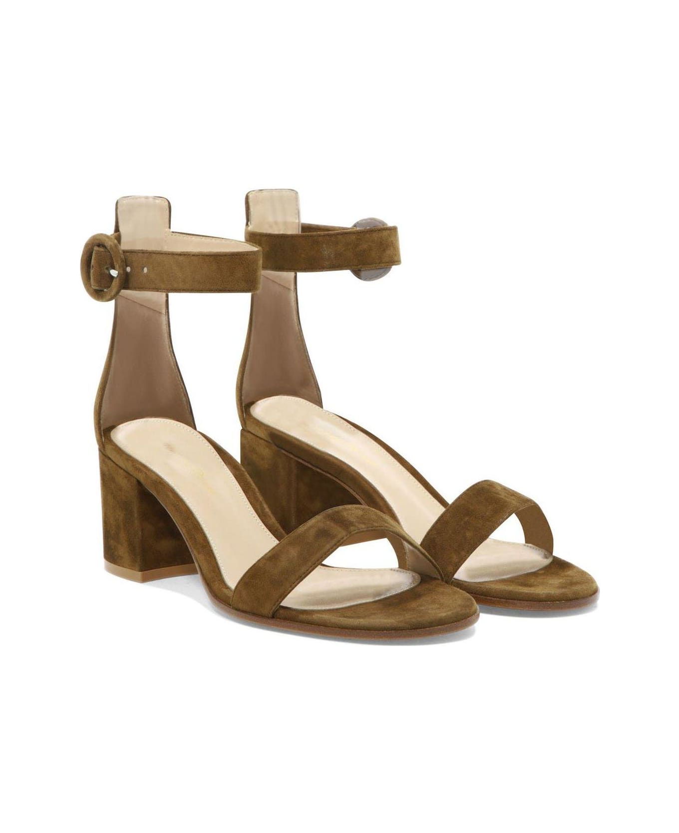 Gianvito Rossi Versilia Ankle Strap Sandals - Beige