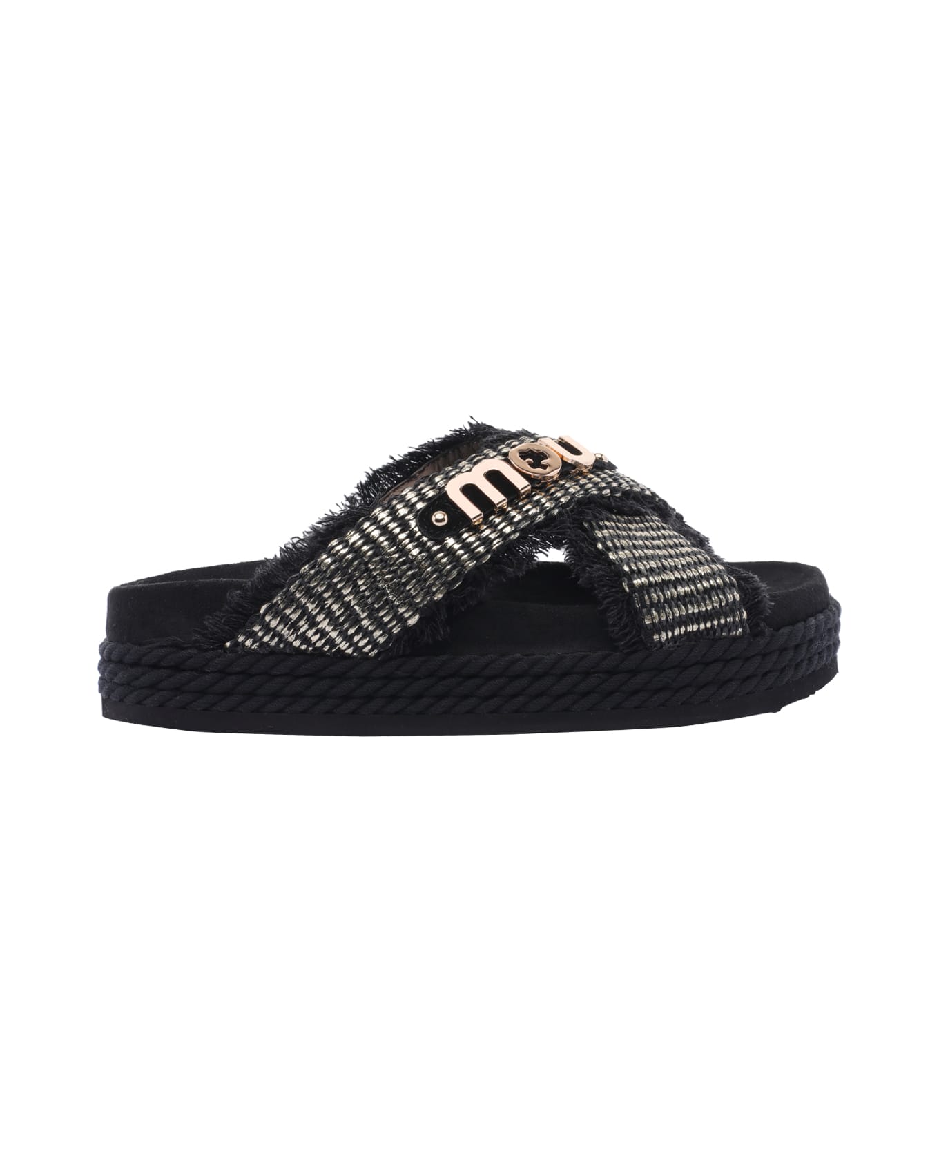 Mou Criss-cross Sandals - Black