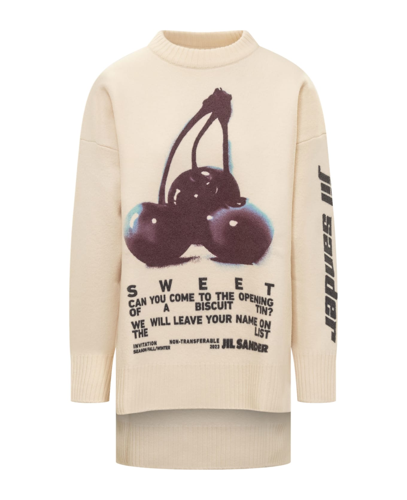Jil Sander Cherry Sweater - BIANCO ニットウェア