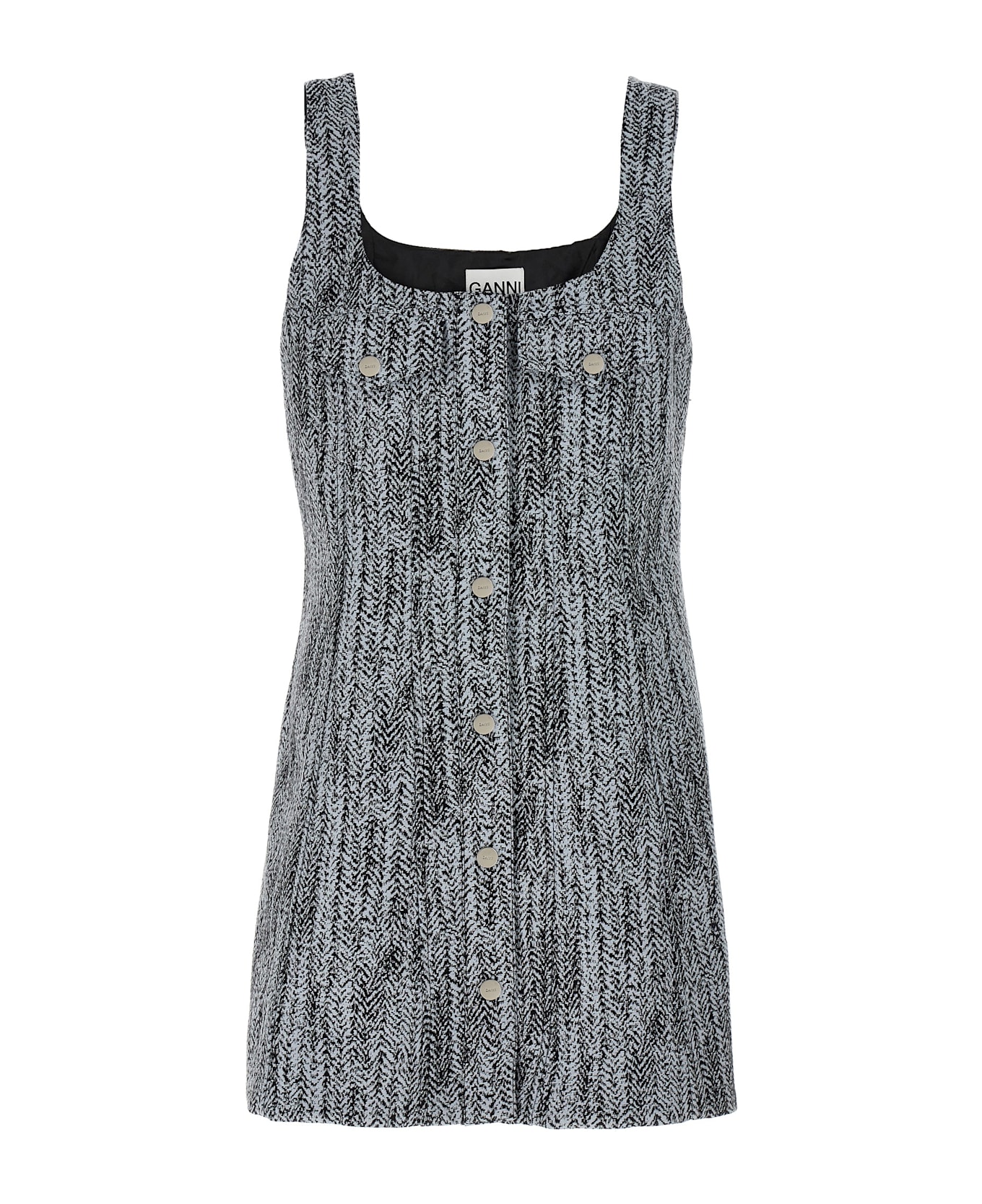 Ganni Tweed Dress - Multicolor