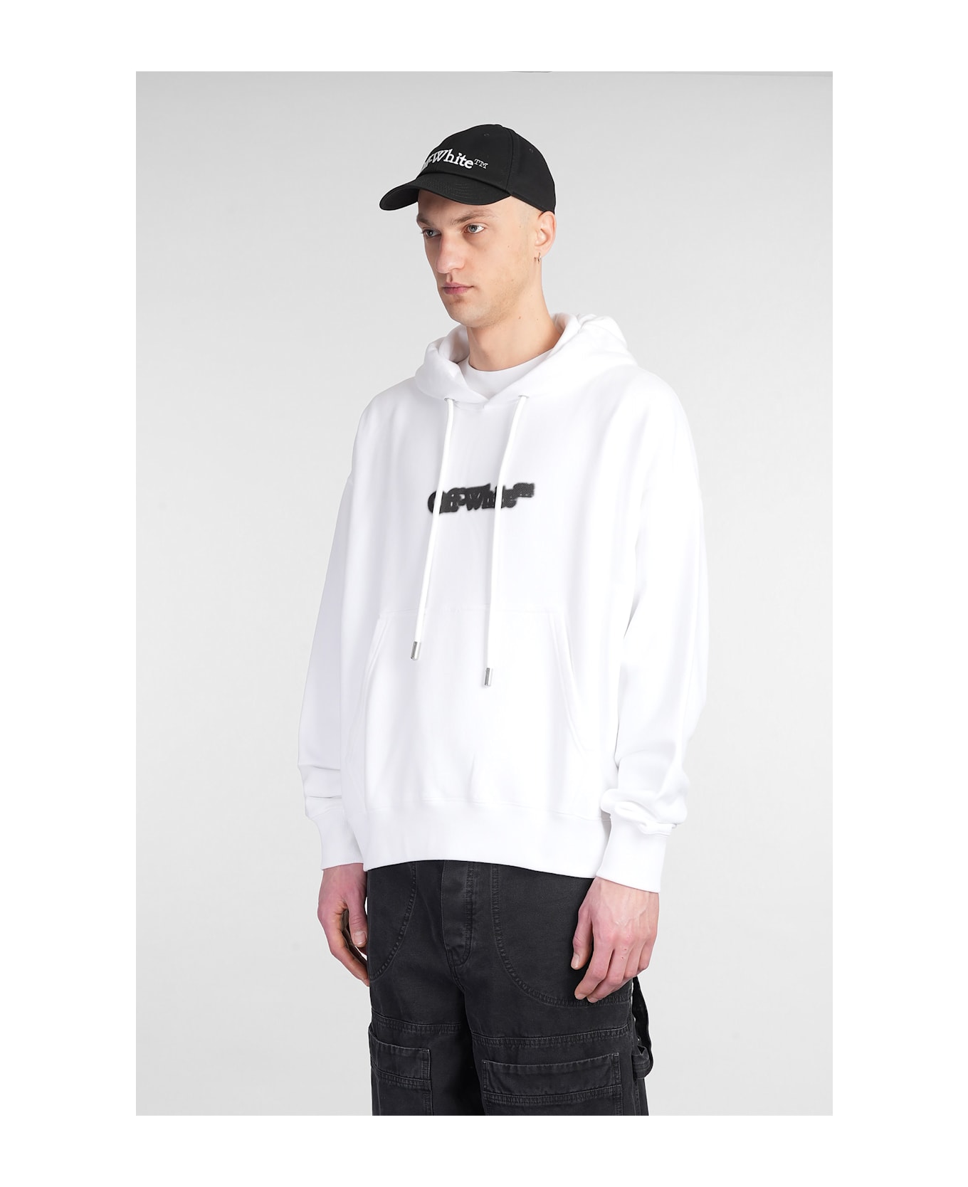 Sweatshirt In White Cotton