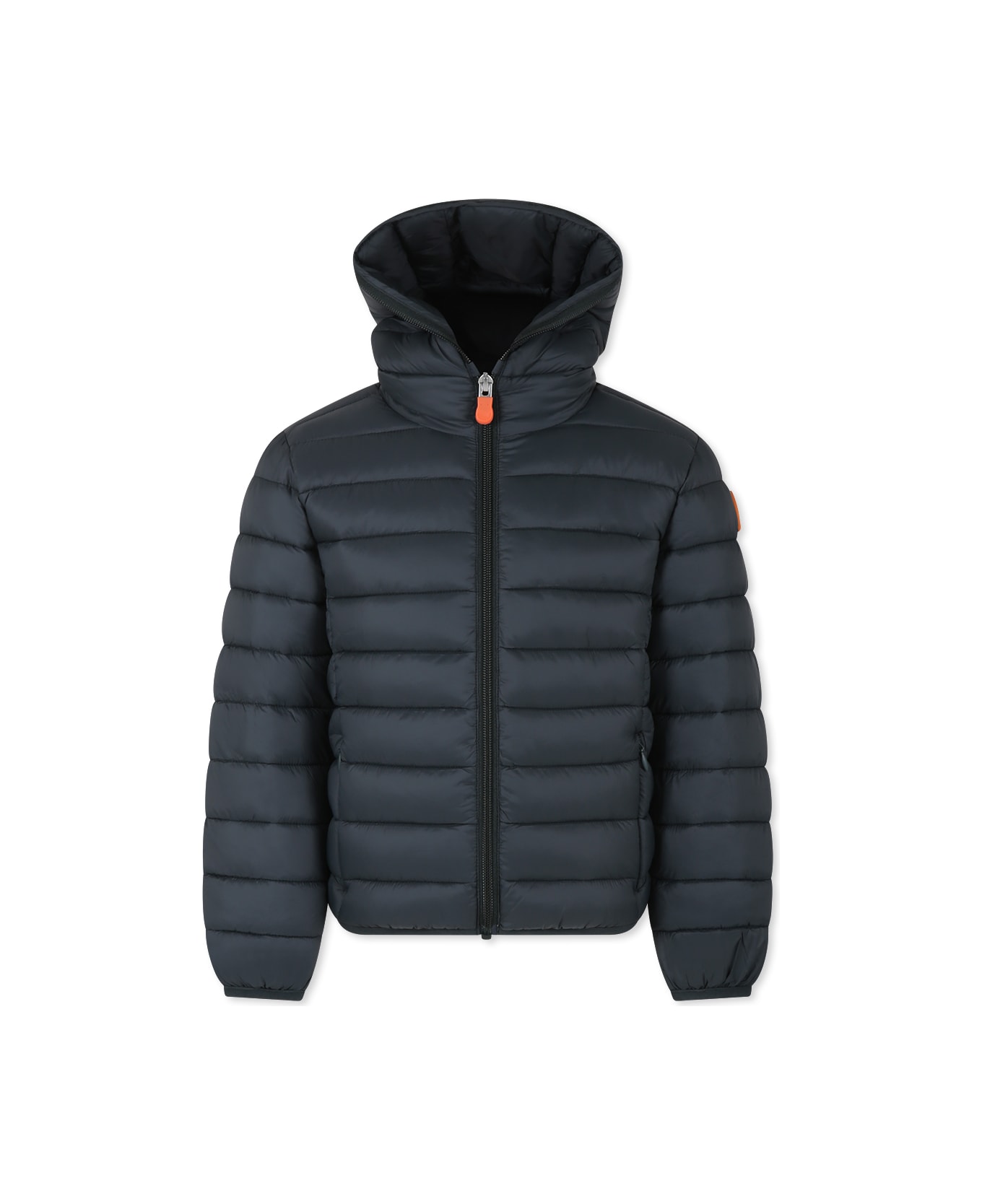Save the Duck Green Down Jacket For Boy With Logo - Green