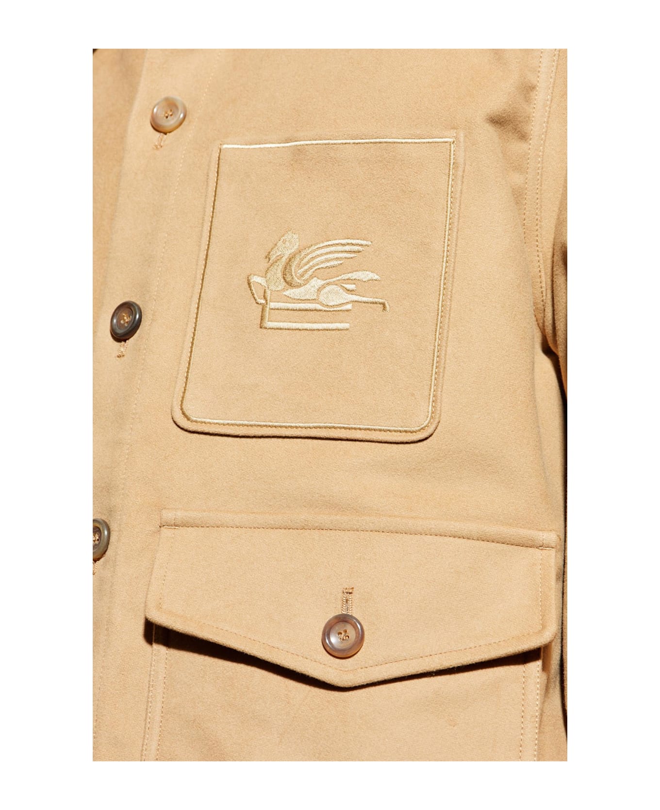 Etro Jacket With Logo - Beige ジャケット