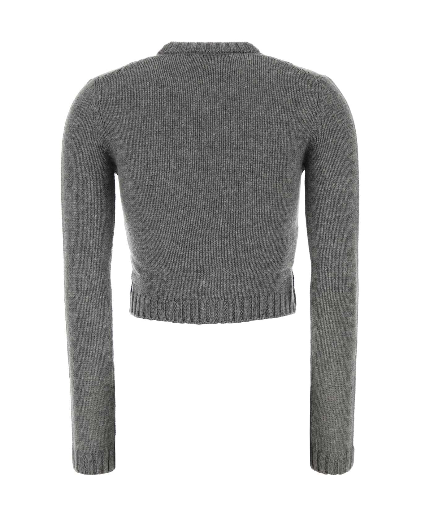 Prada Grey Cashmere Cardigan - GRIGIO