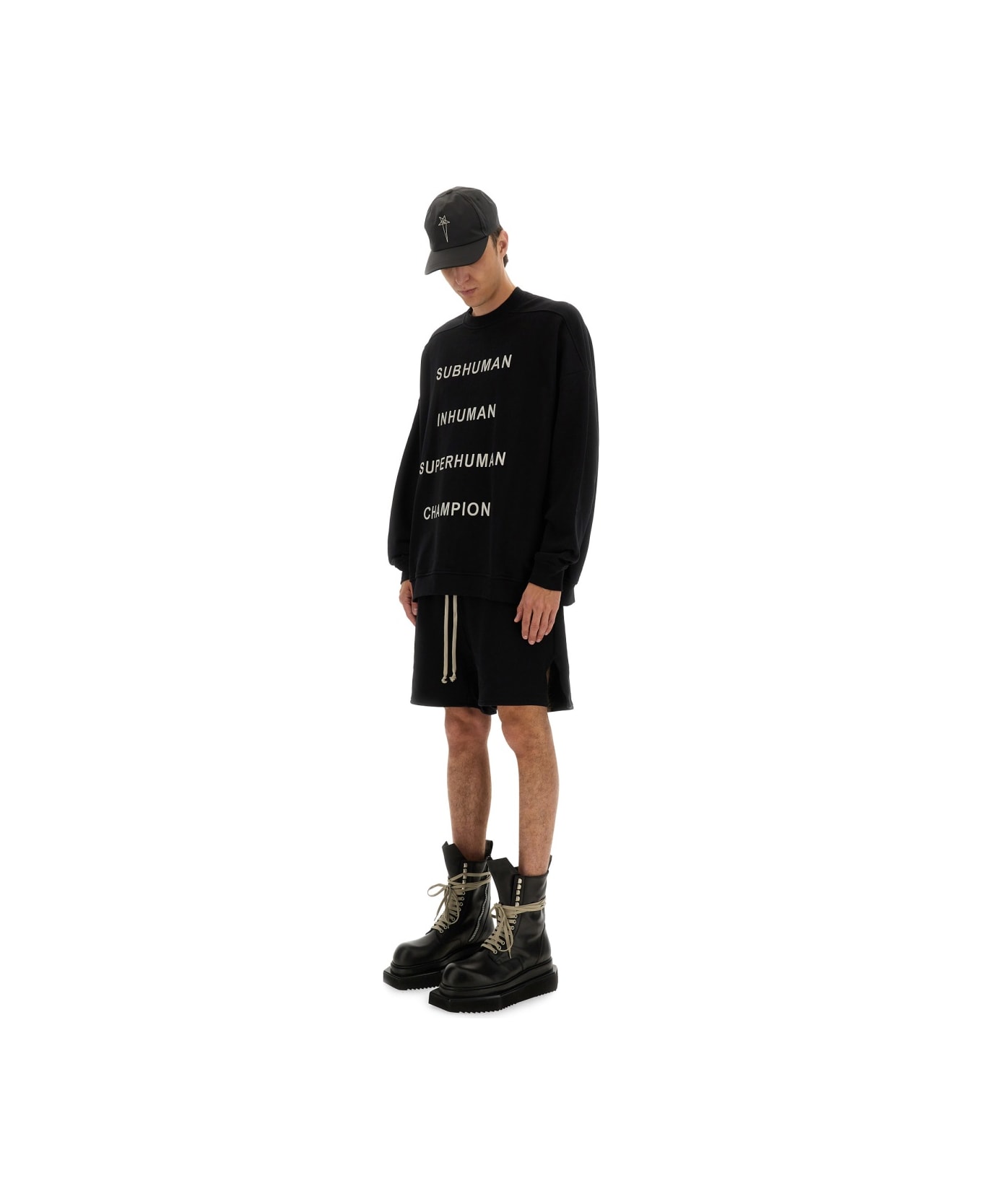 Rick Owens x Champion Jumbo Sweatshirt - BLACK