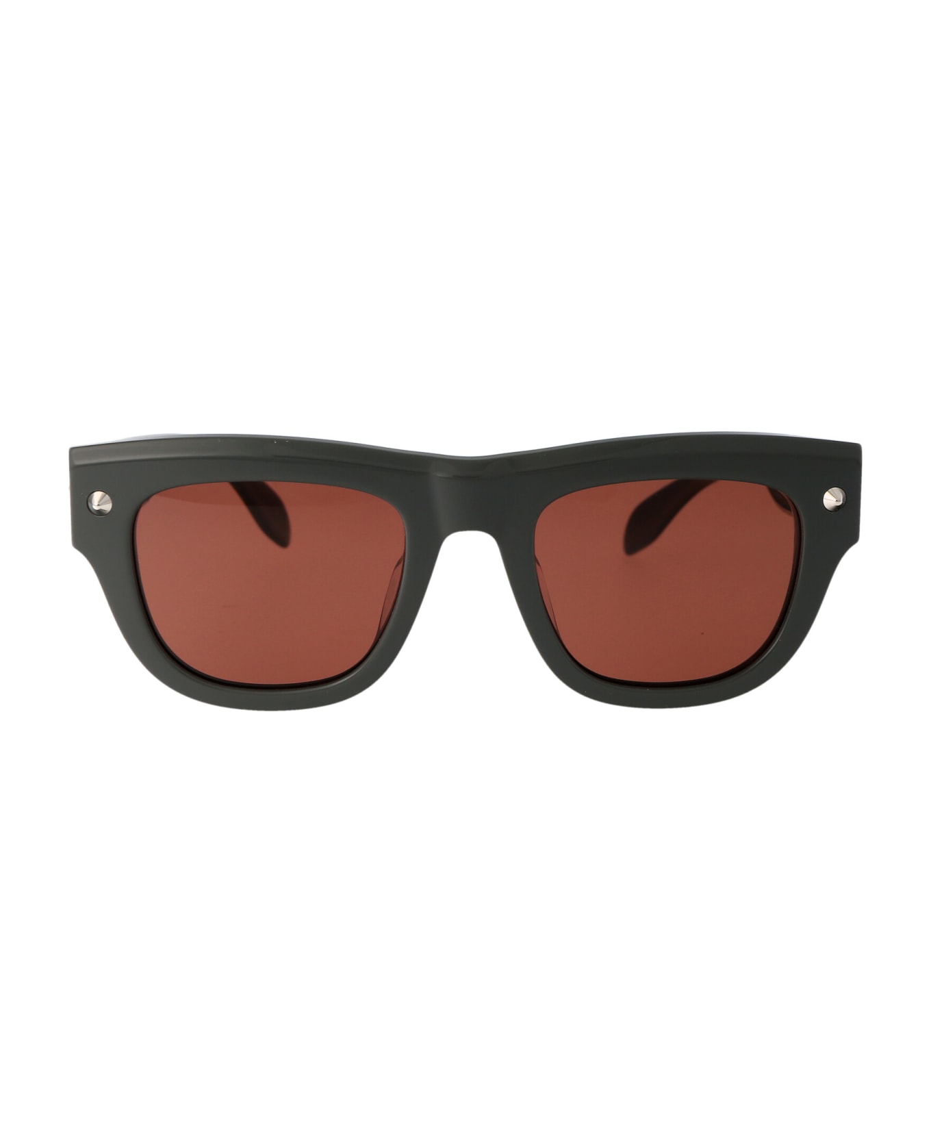 Alexander McQueen Eyewear Am0425s Sunglasses - 004 GREY GREY BROWN