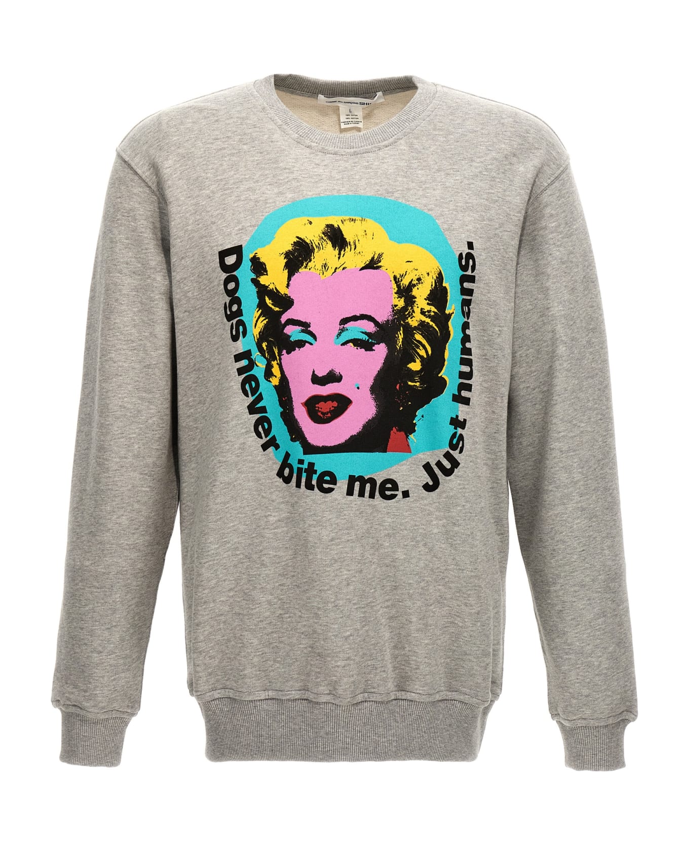 Comme des Garçons Shirt 'andy Warhol' Sweatshirt - Top Grey