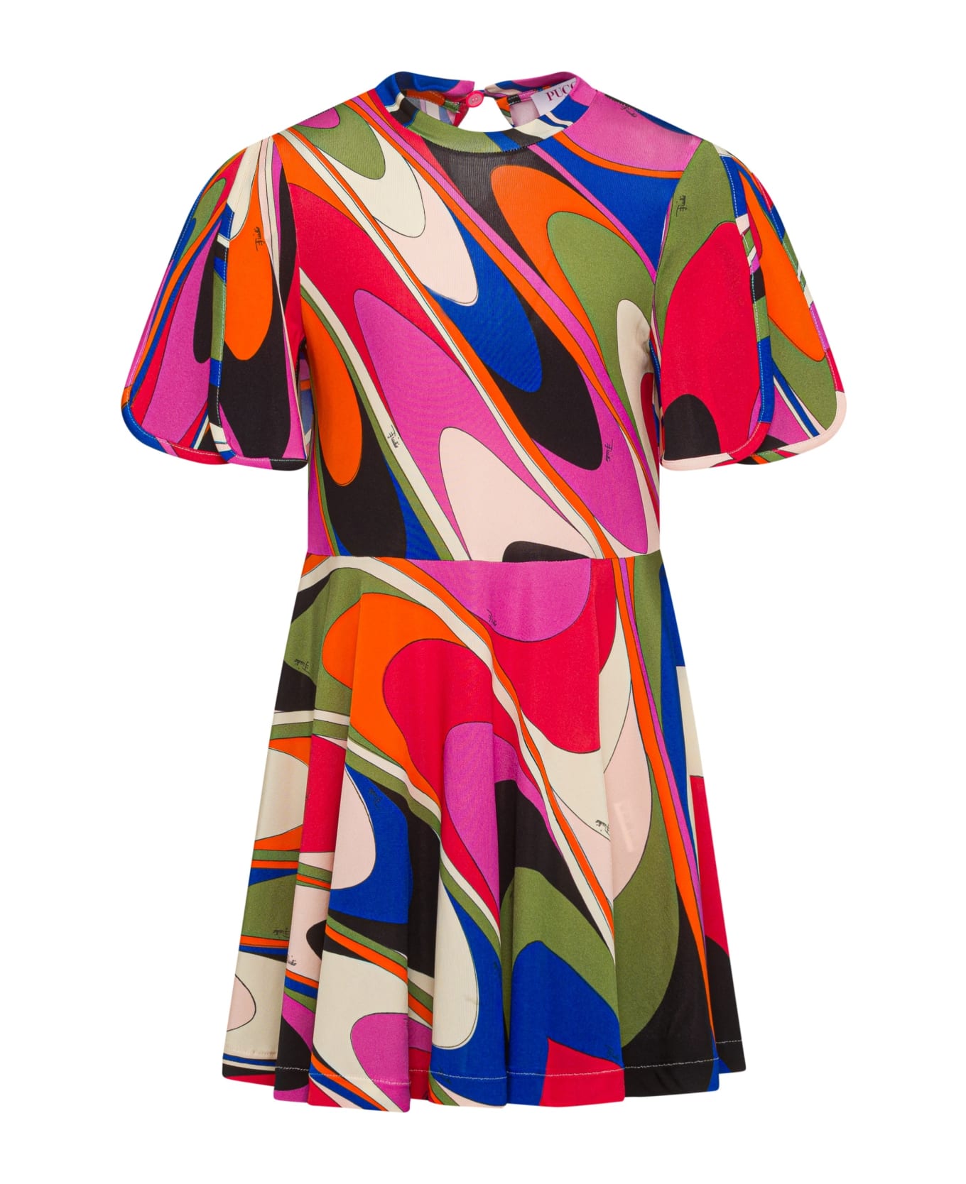 Pucci Abito Con Stampa Iride - Multicolor ワンピース＆ドレス