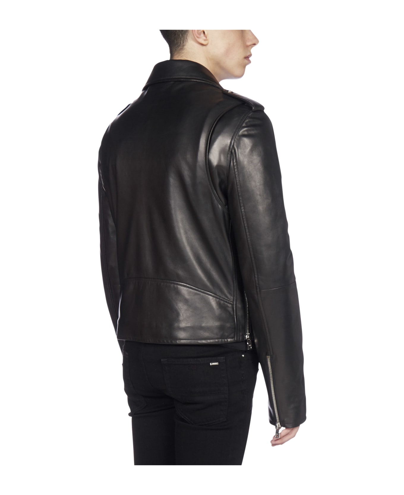 AMIRI Perfecto Biker-style Leather Jacket | italist, ALWAYS LIKE A SALE