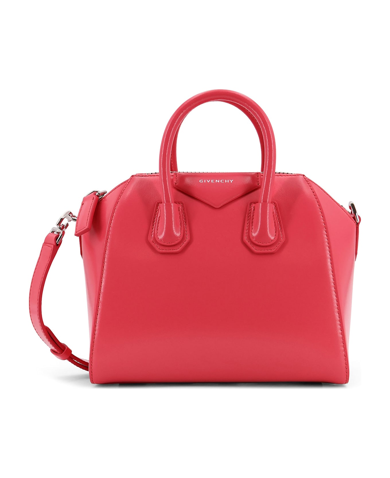 Givenchy Antigona Mini Leather Crossbody Bag - BRIGHT PEACH