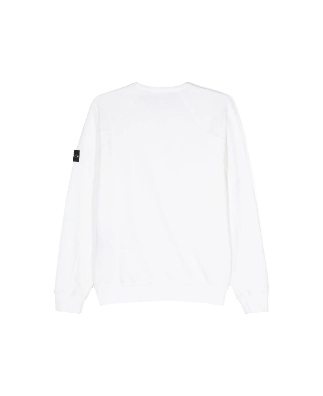 Stone Island Junior Sweatshirt - White ニットウェア＆スウェットシャツ