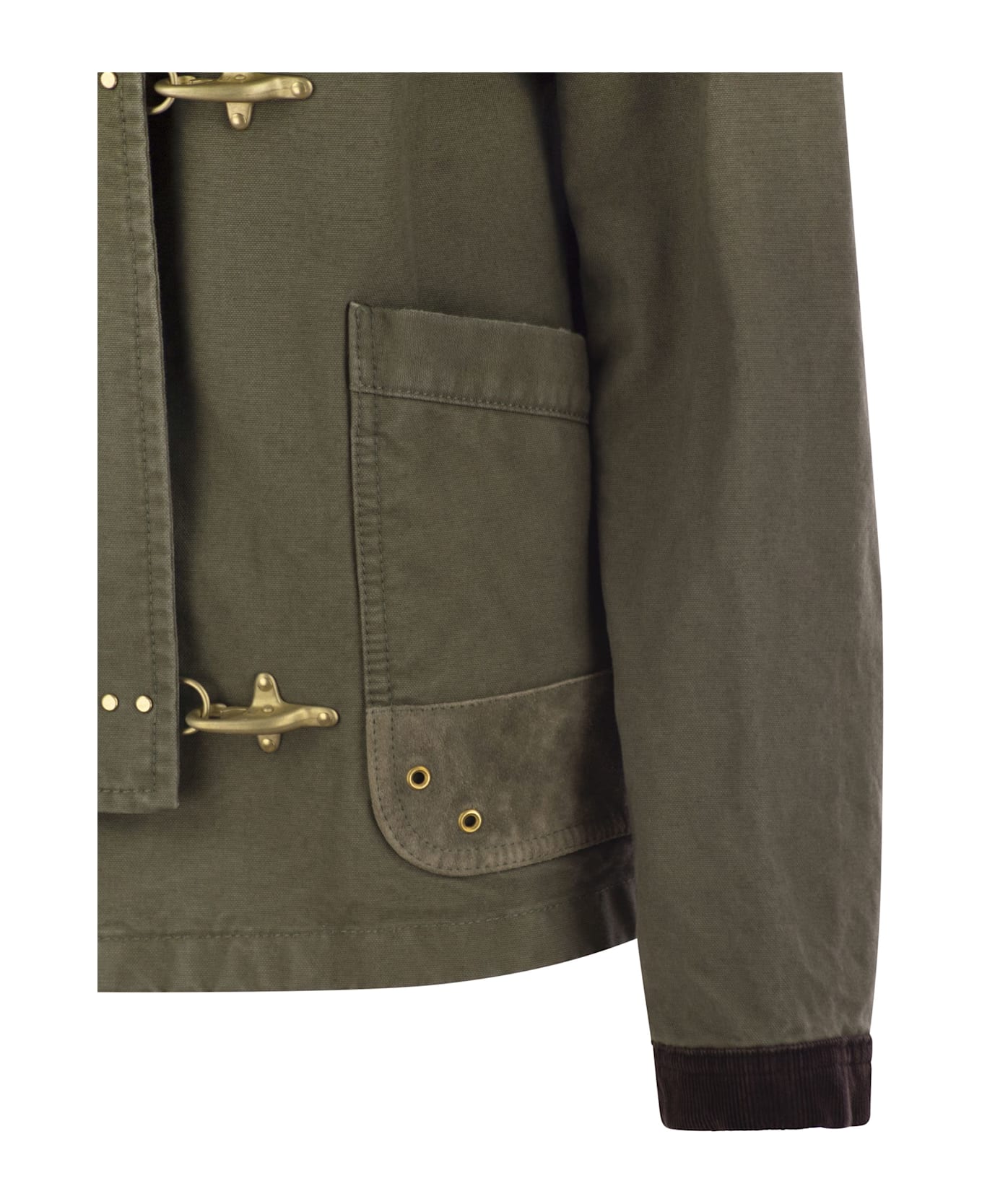 Fay "3 Ganci" Jacket - Military Green