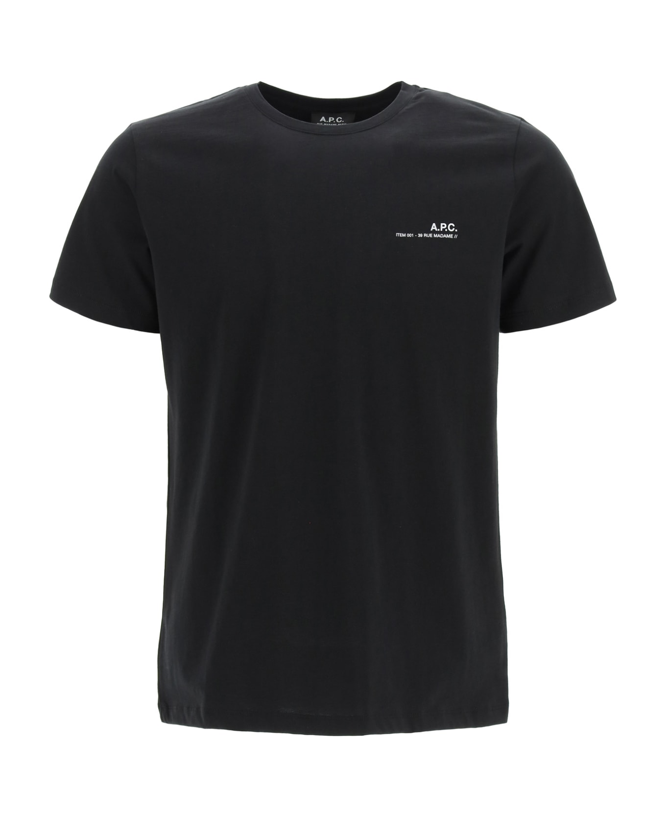 A.P.C. Logo T-shirt - black シャツ