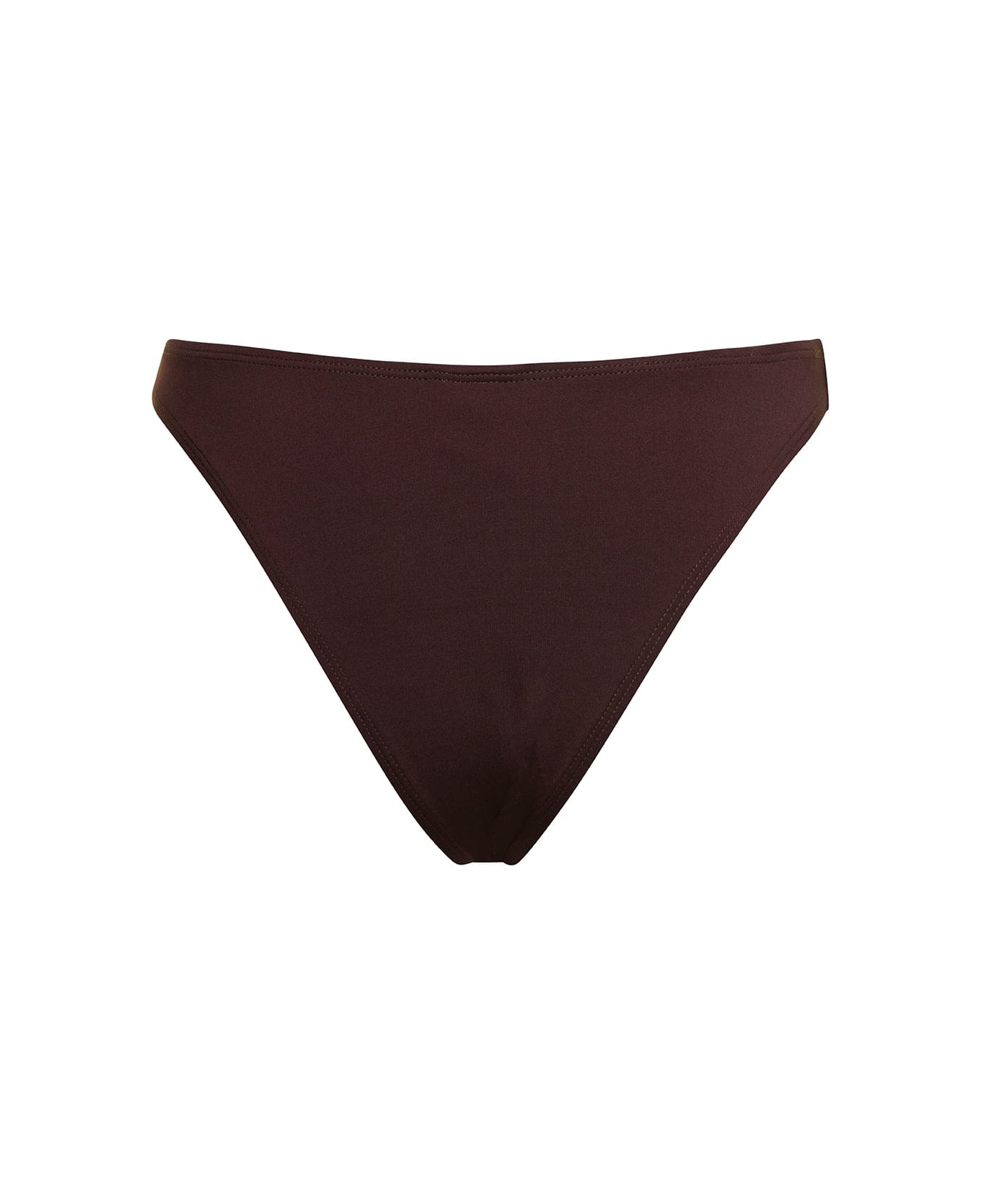 Jacquemus 'le Bas De Maillot Signature' Brown Bikini Bottom In Recycled Polyester Woman - Brown ビキニ